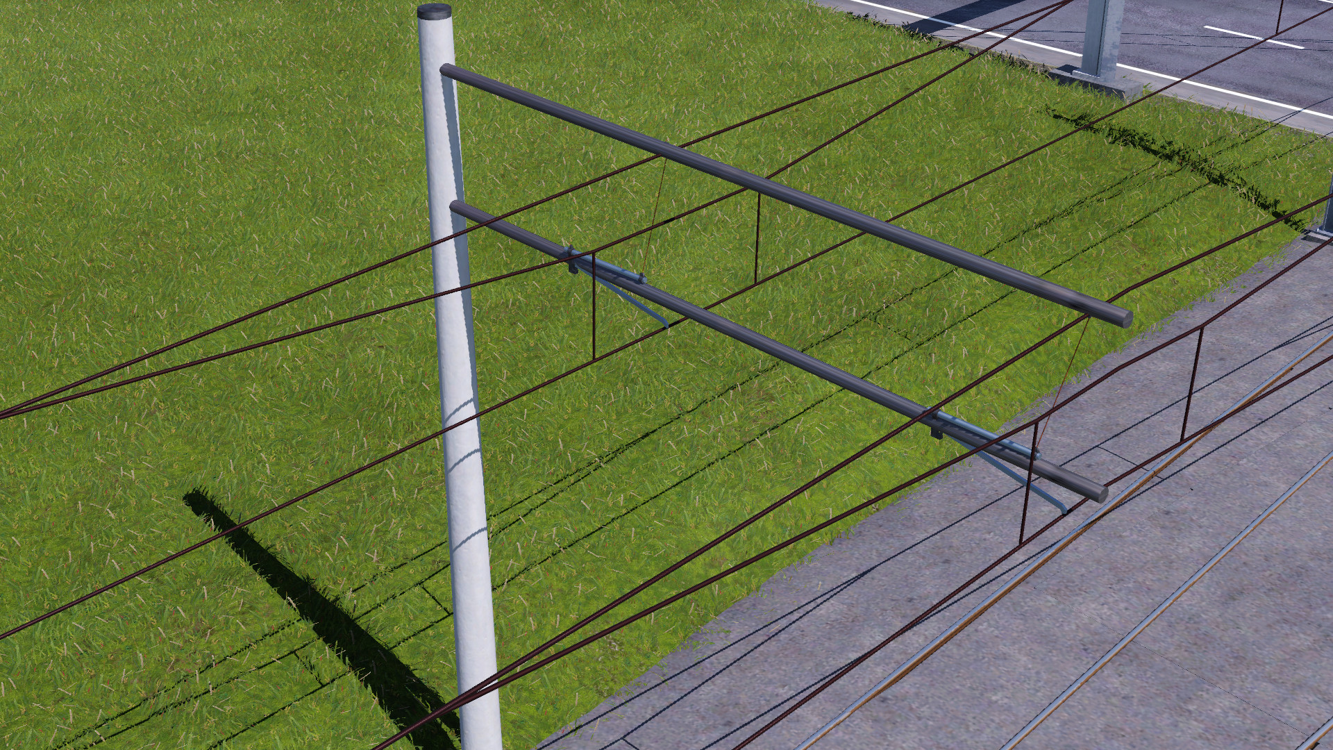 Versuch: Realitätsnaher Straßenbahnmast