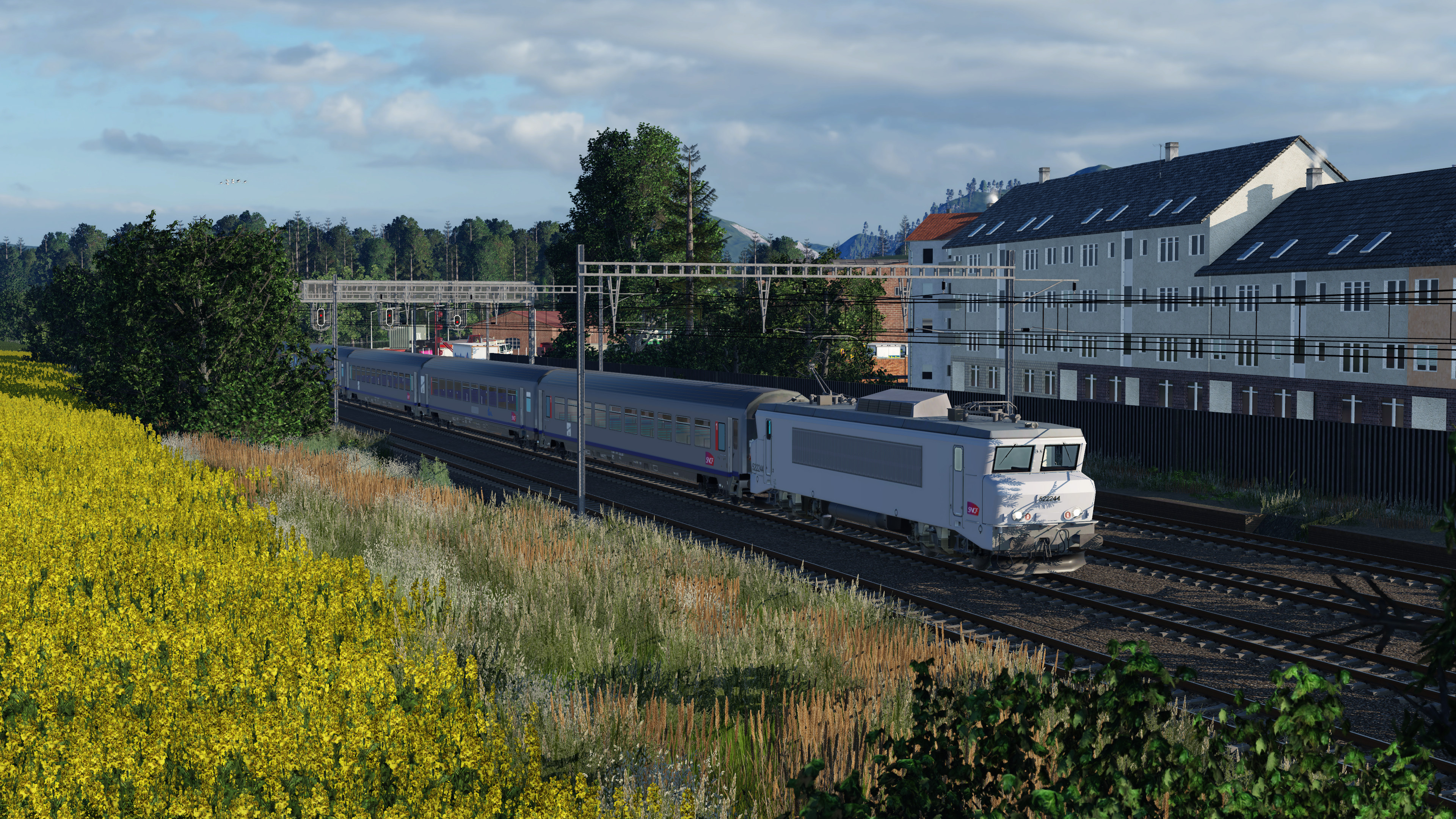 Swiss Station with swiss and french train 4