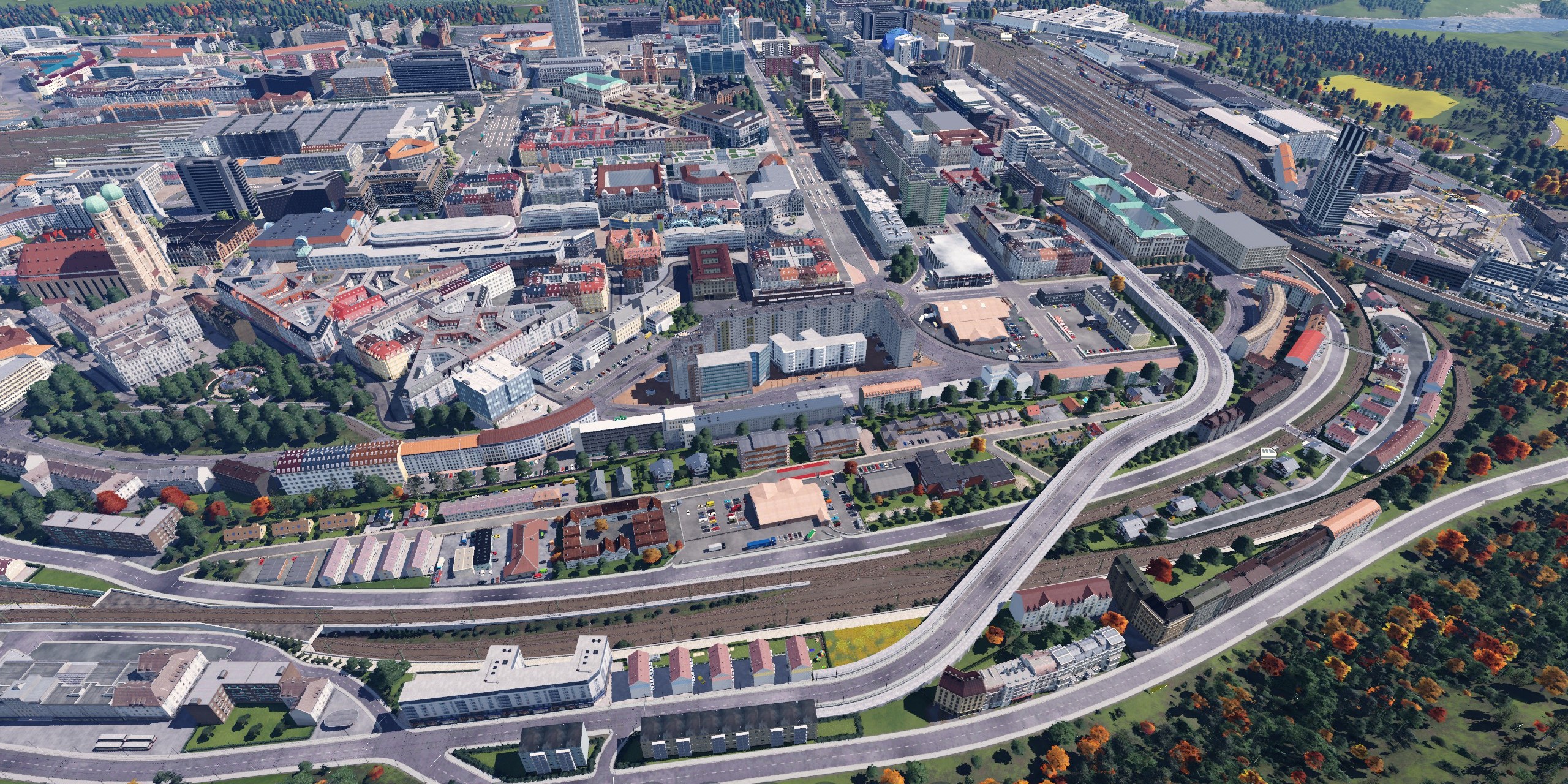 Der Ostbahnhof von seiner südlichen Seite