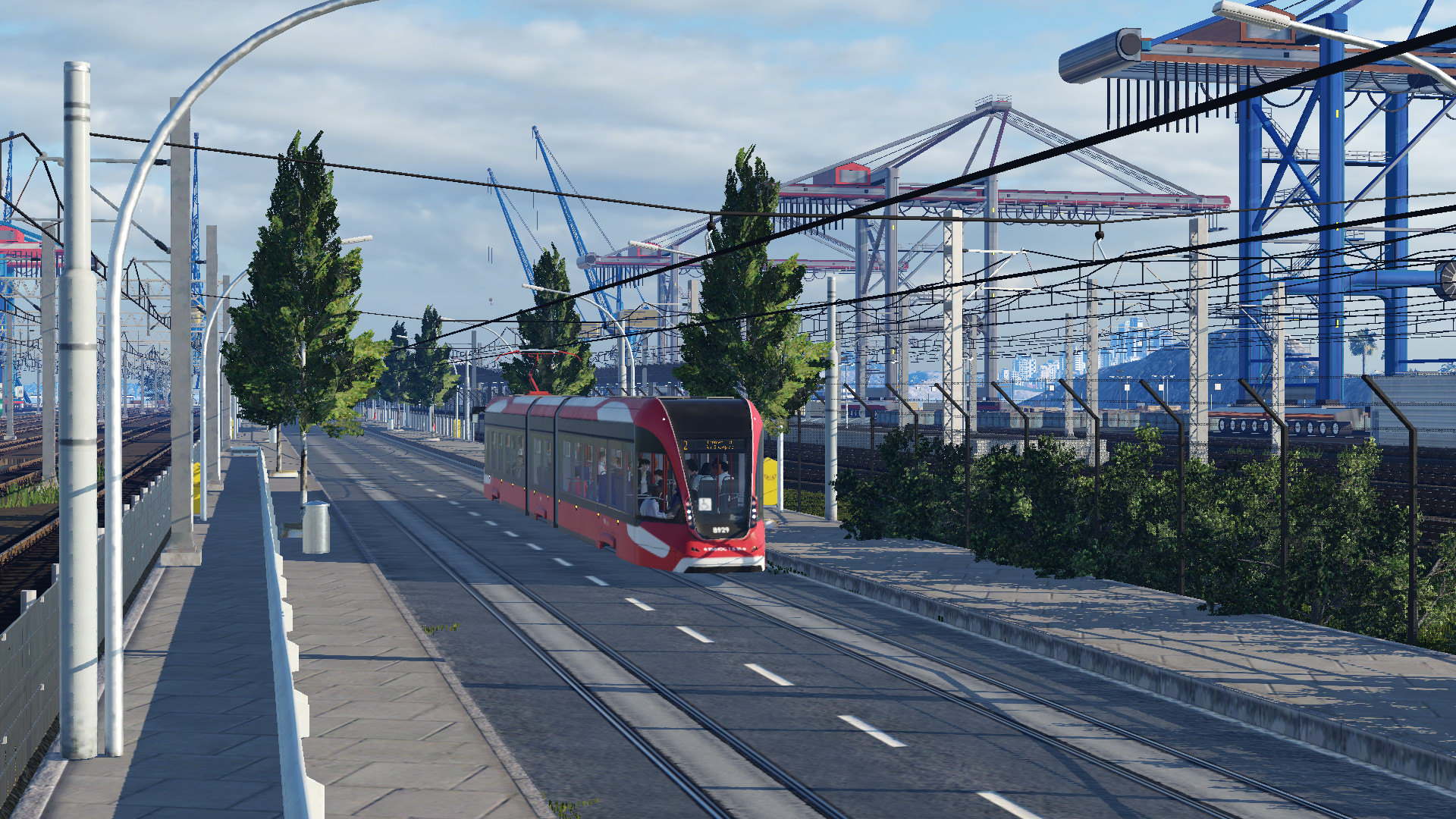 Die Strassenbahn richtung Hafen
