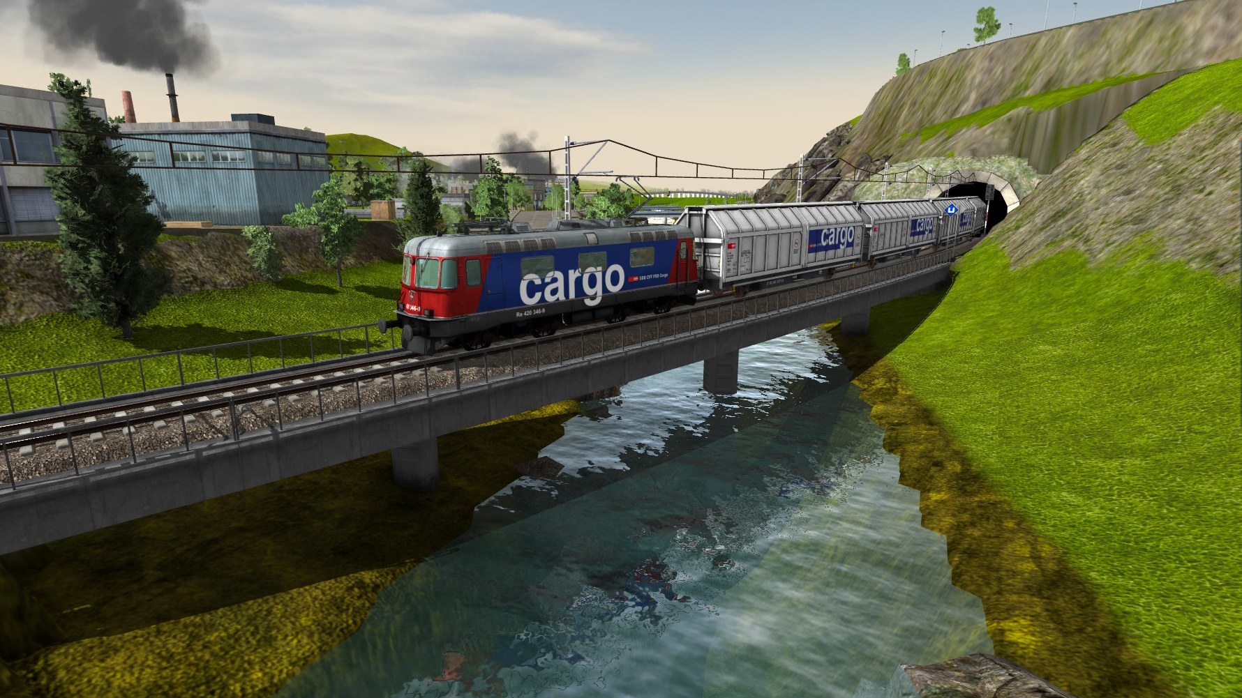 SBB Re 420 mit Kurzgüterzug