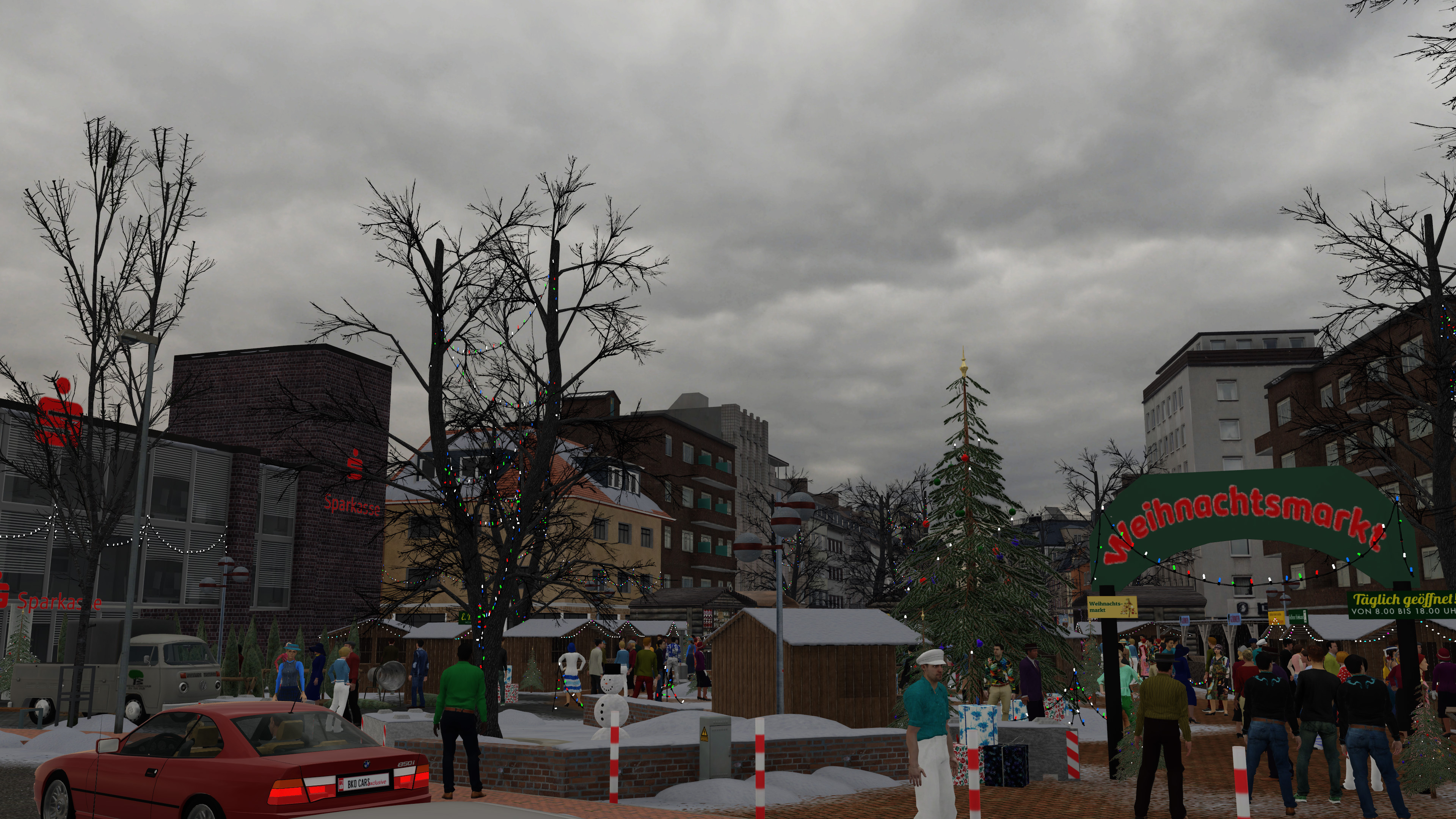 Auf dem Weihnachtsmarkt..