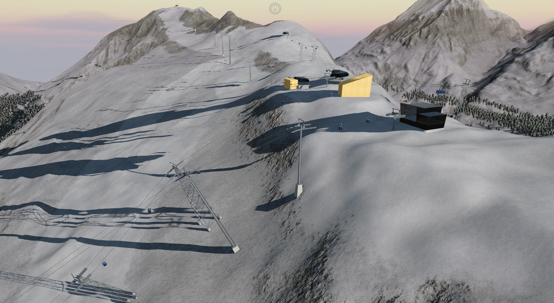 Skigebiet im Wallis