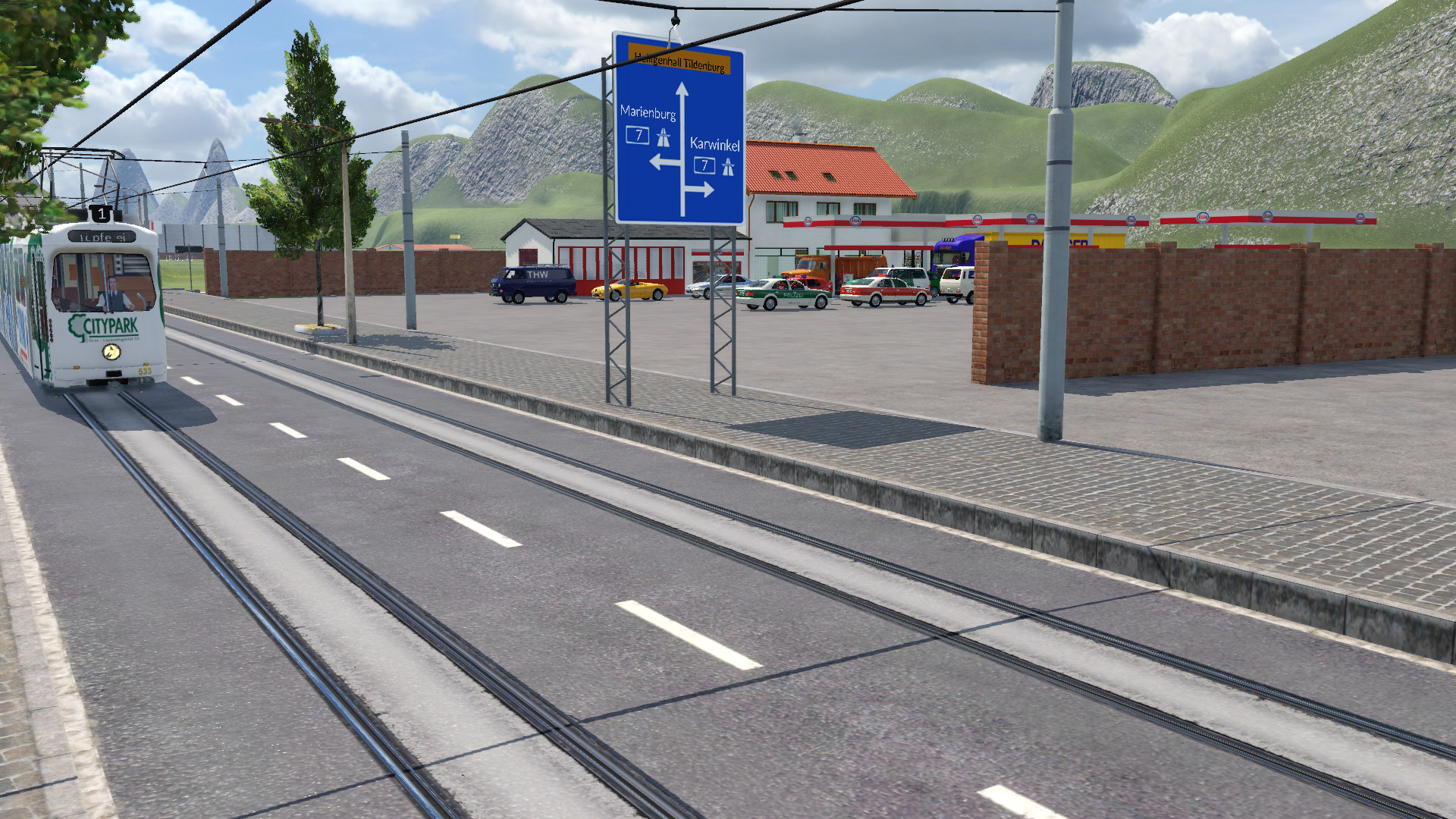 Wir lagern vor Tankestellah