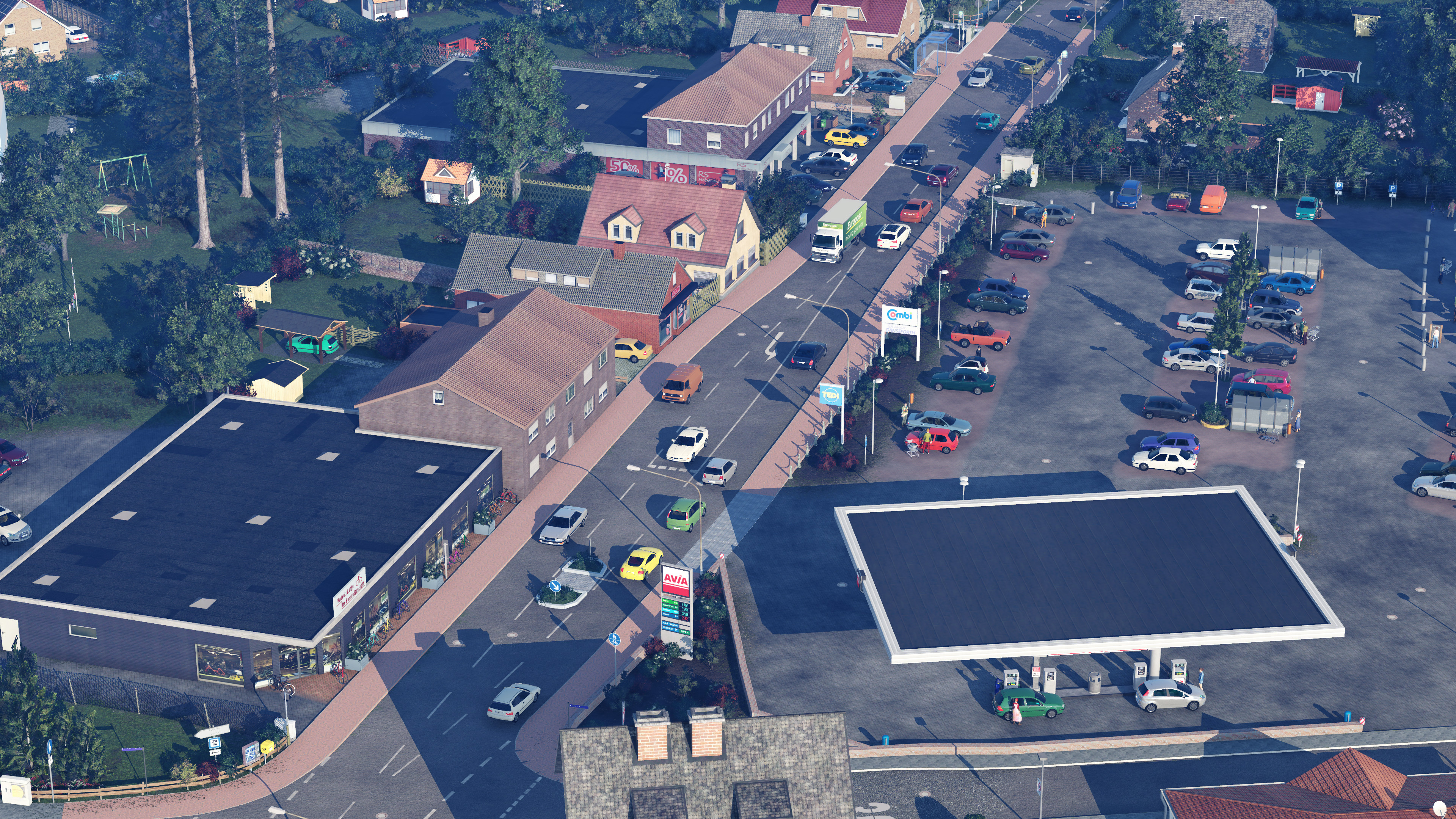 Hauptstraße in Vesum..
