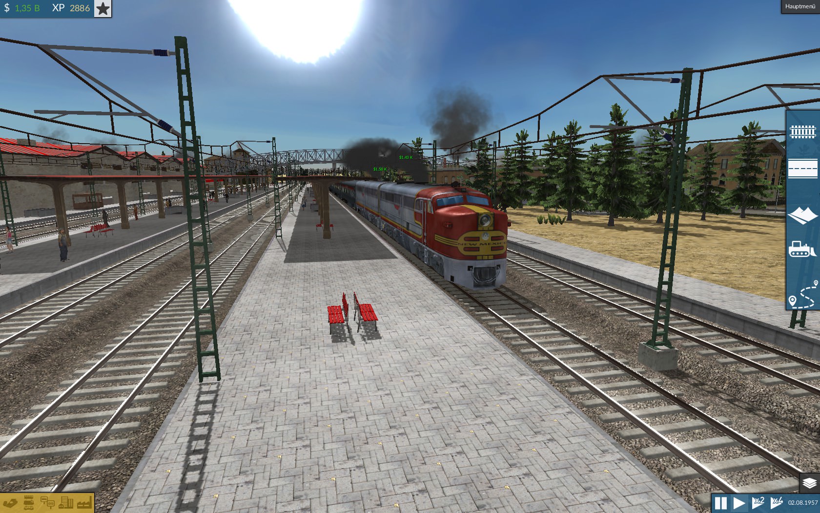 Santa Fe mit den Neusten Waggons (Zugdurchfahrt)