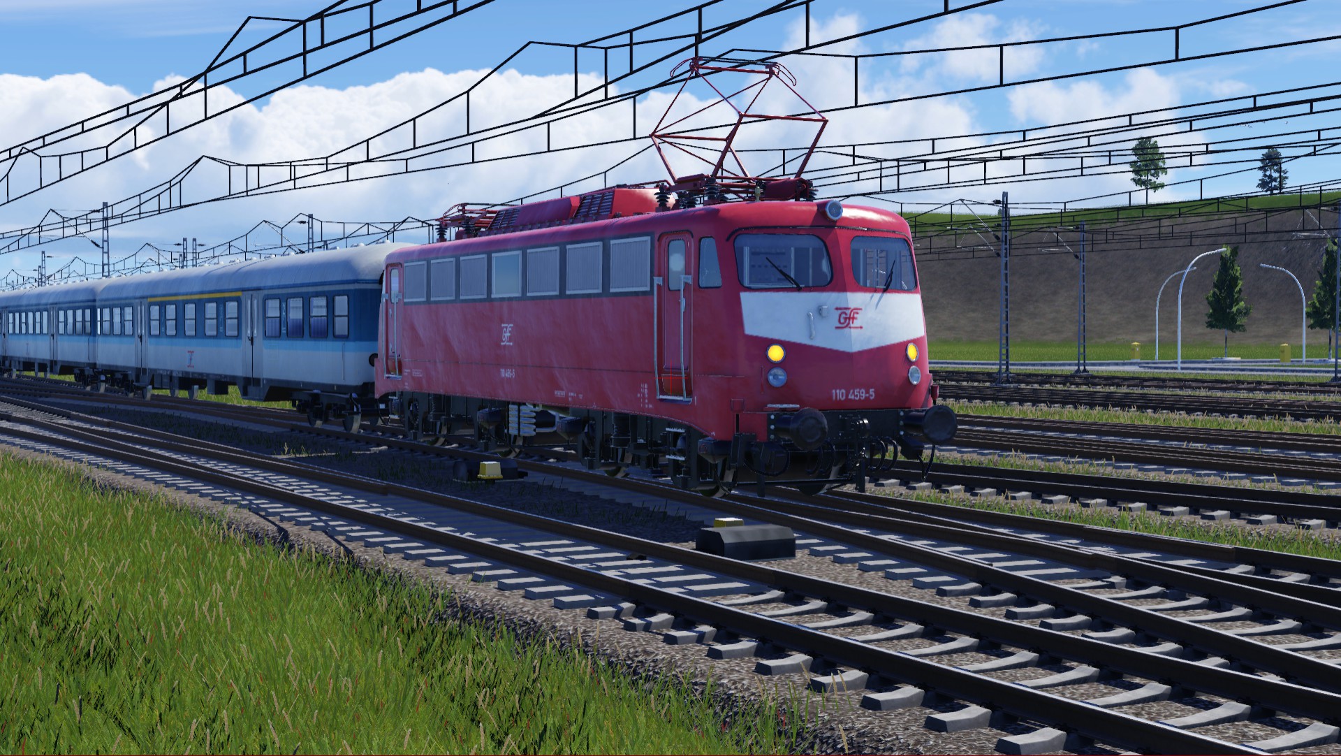 110 459 von der GFF ausfahrt aus dem HBF