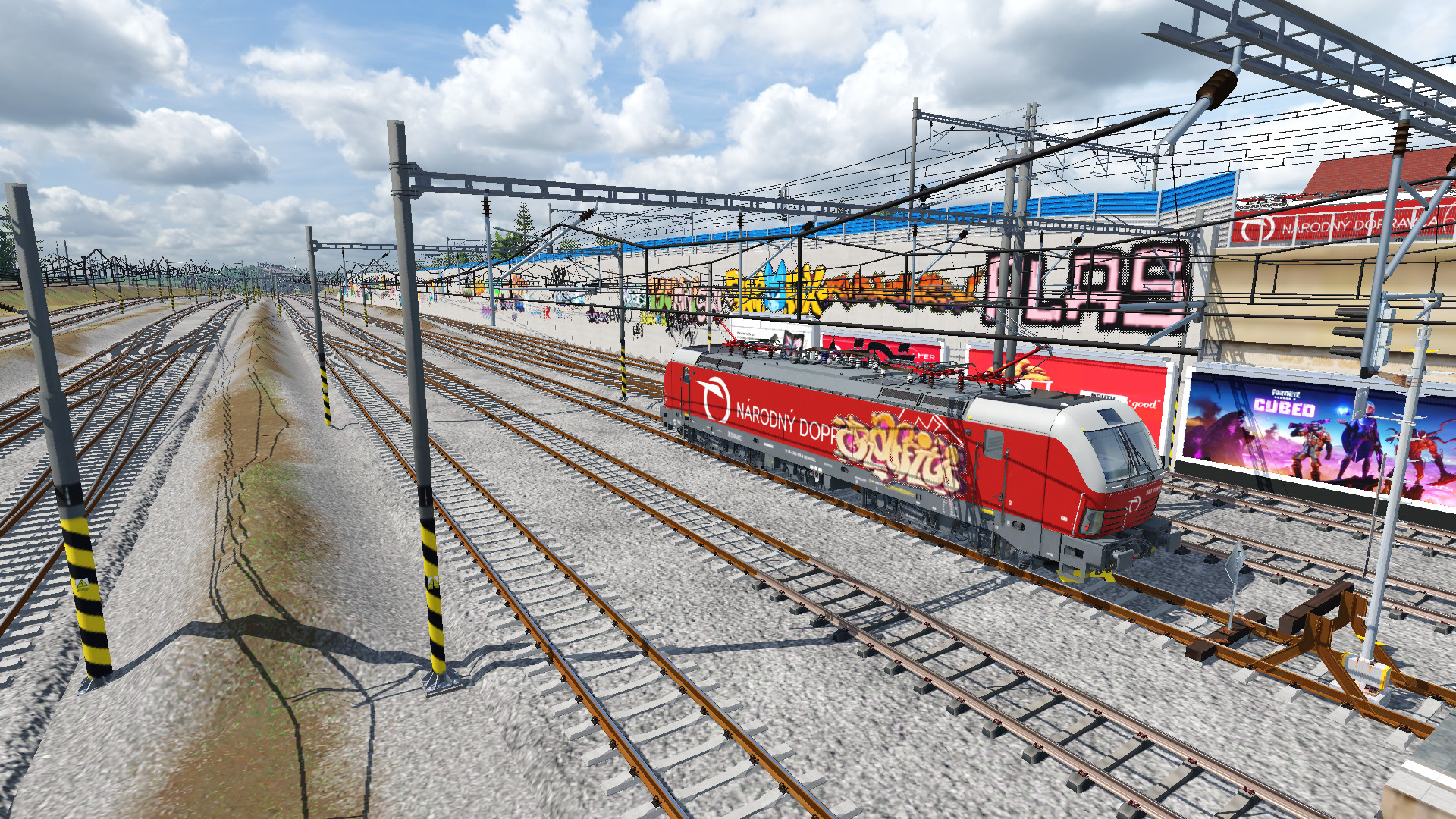 My station in Košice, Slovakia with ZSSK Vectron ;)