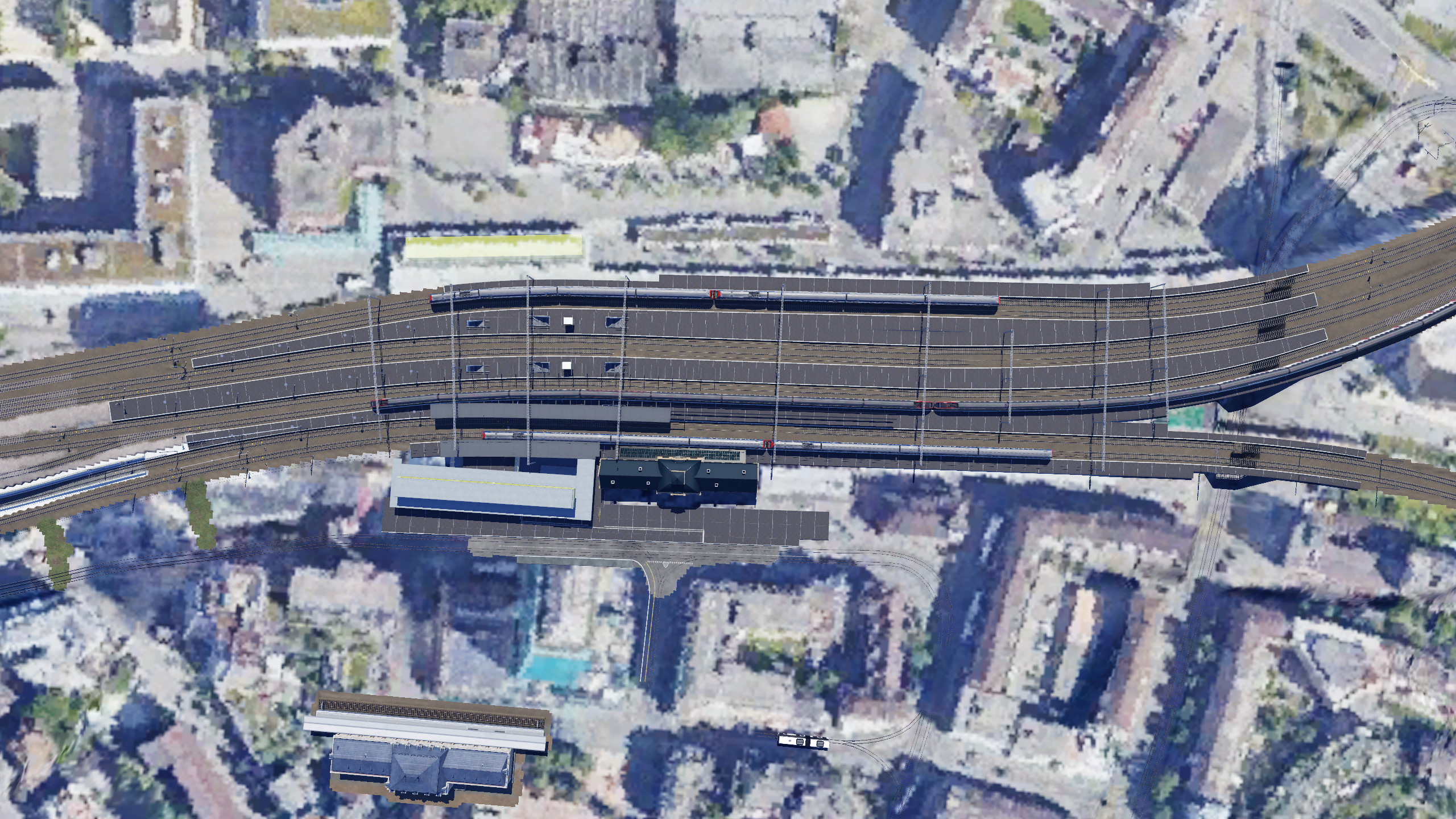 Bahnhof Oerlikon von oben