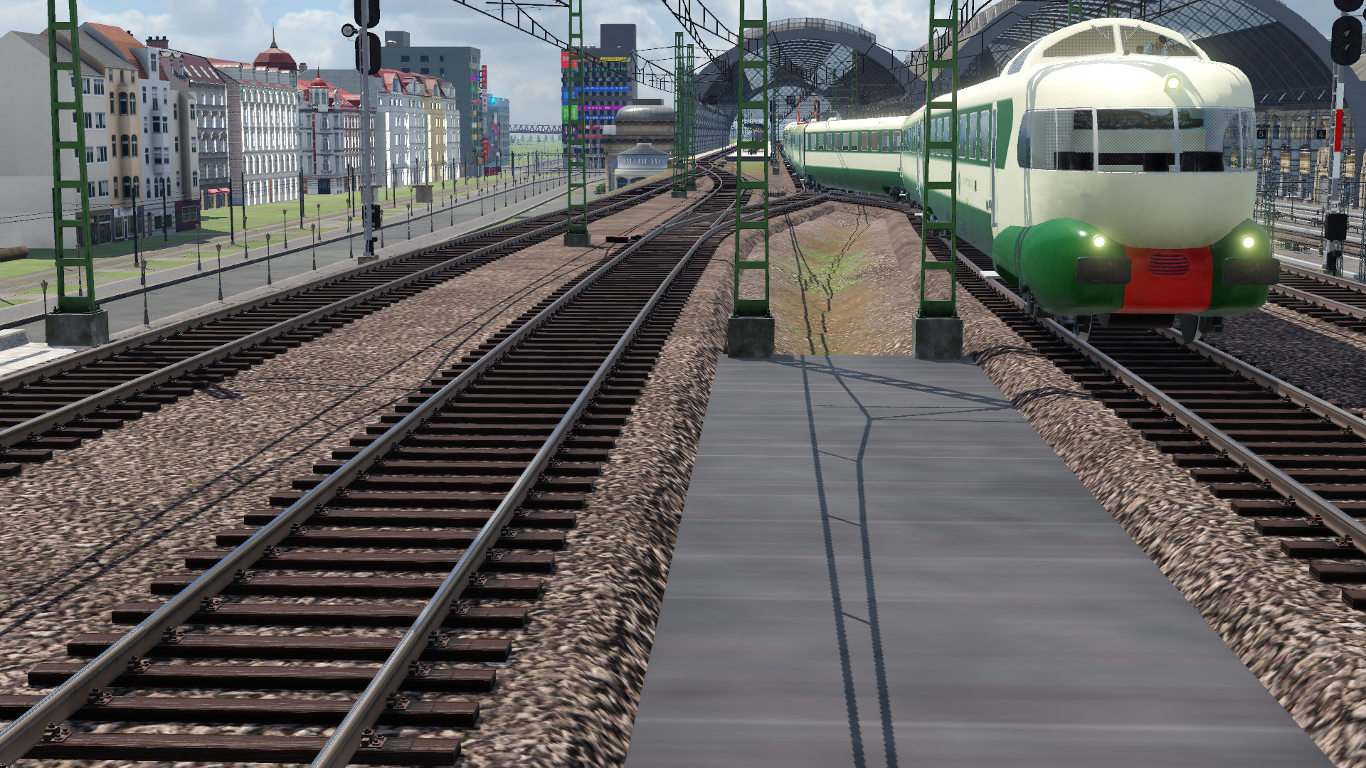 Calla mit Züge und Trams