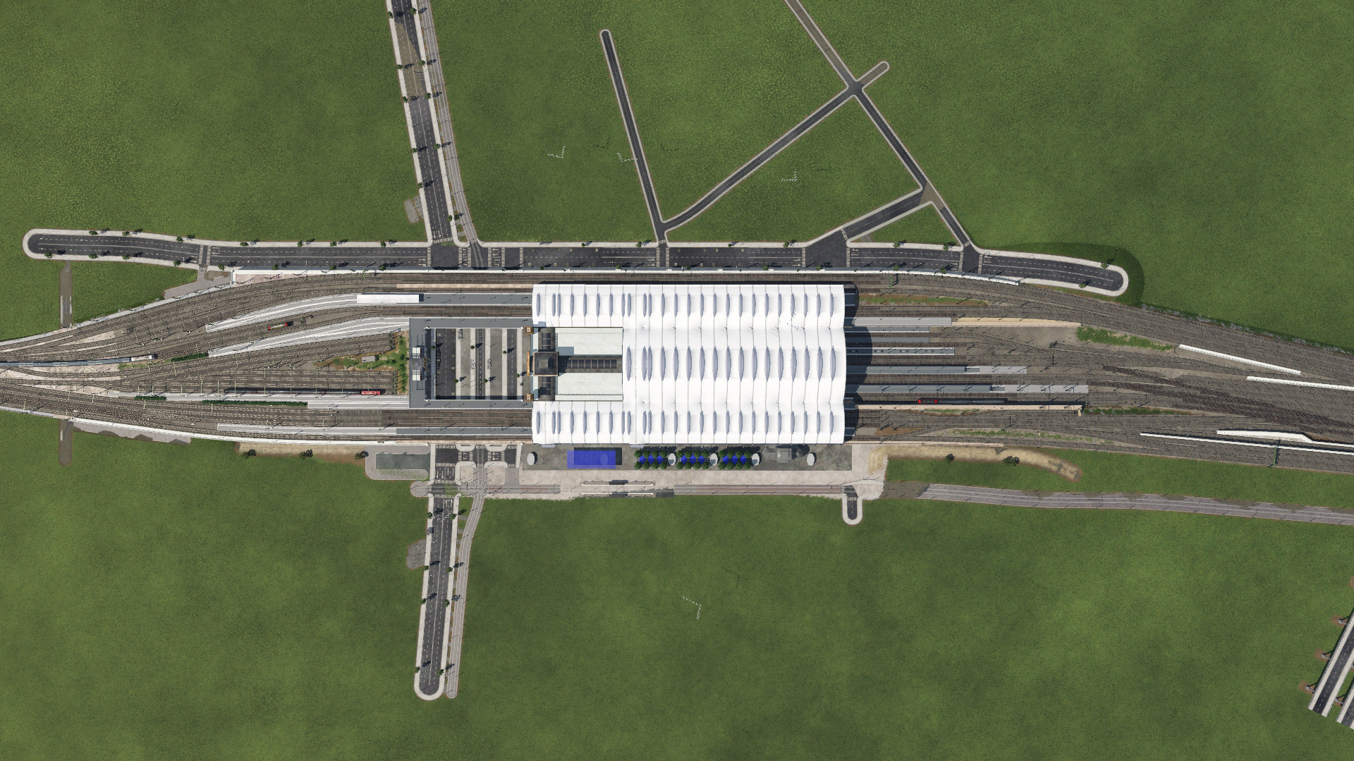 Dresden Hauptbahnhof von oben