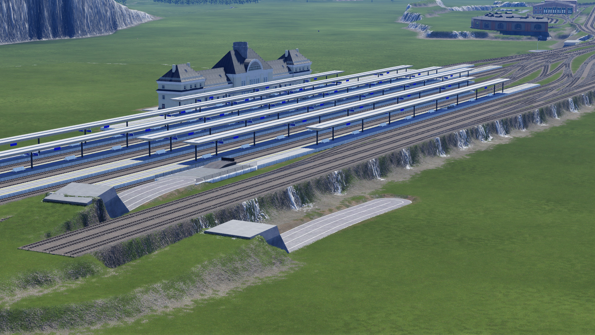 Hauptbahnhof mit Autoverladestelle