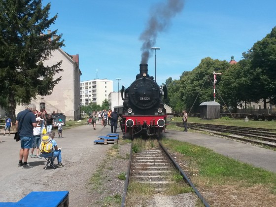 Dampftage im Bahnpark Augsburg mit Ammersee Dampfbahn BR38