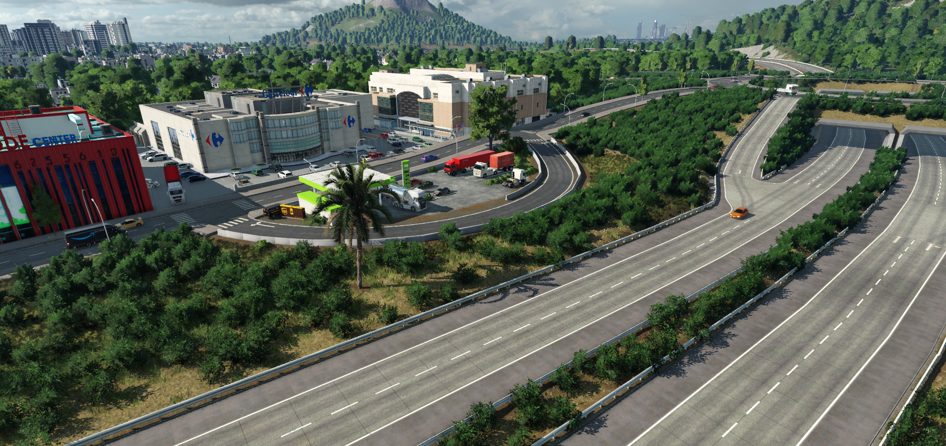 Highway service stop