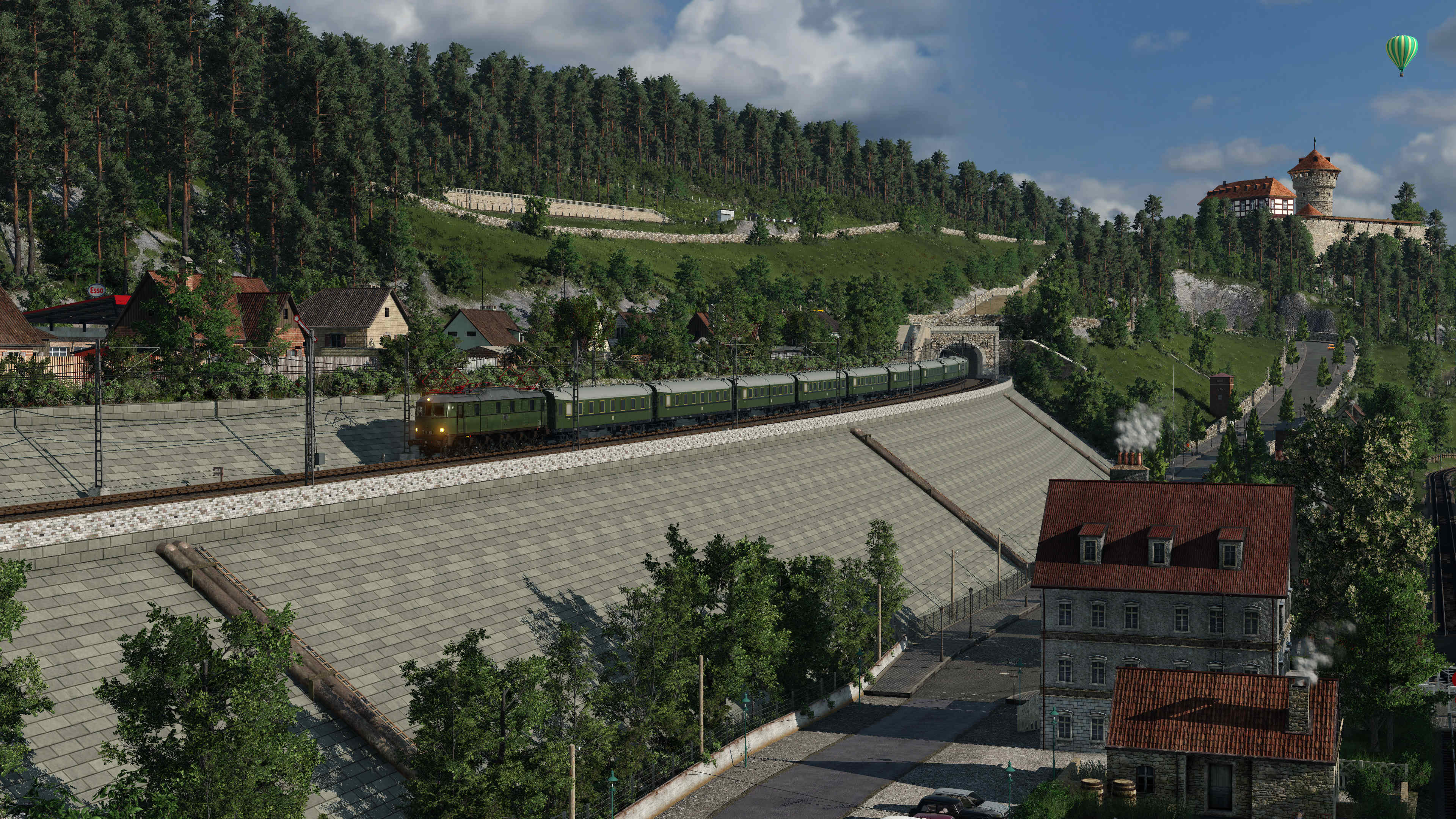Aus dem Tunnel auf den Damm
