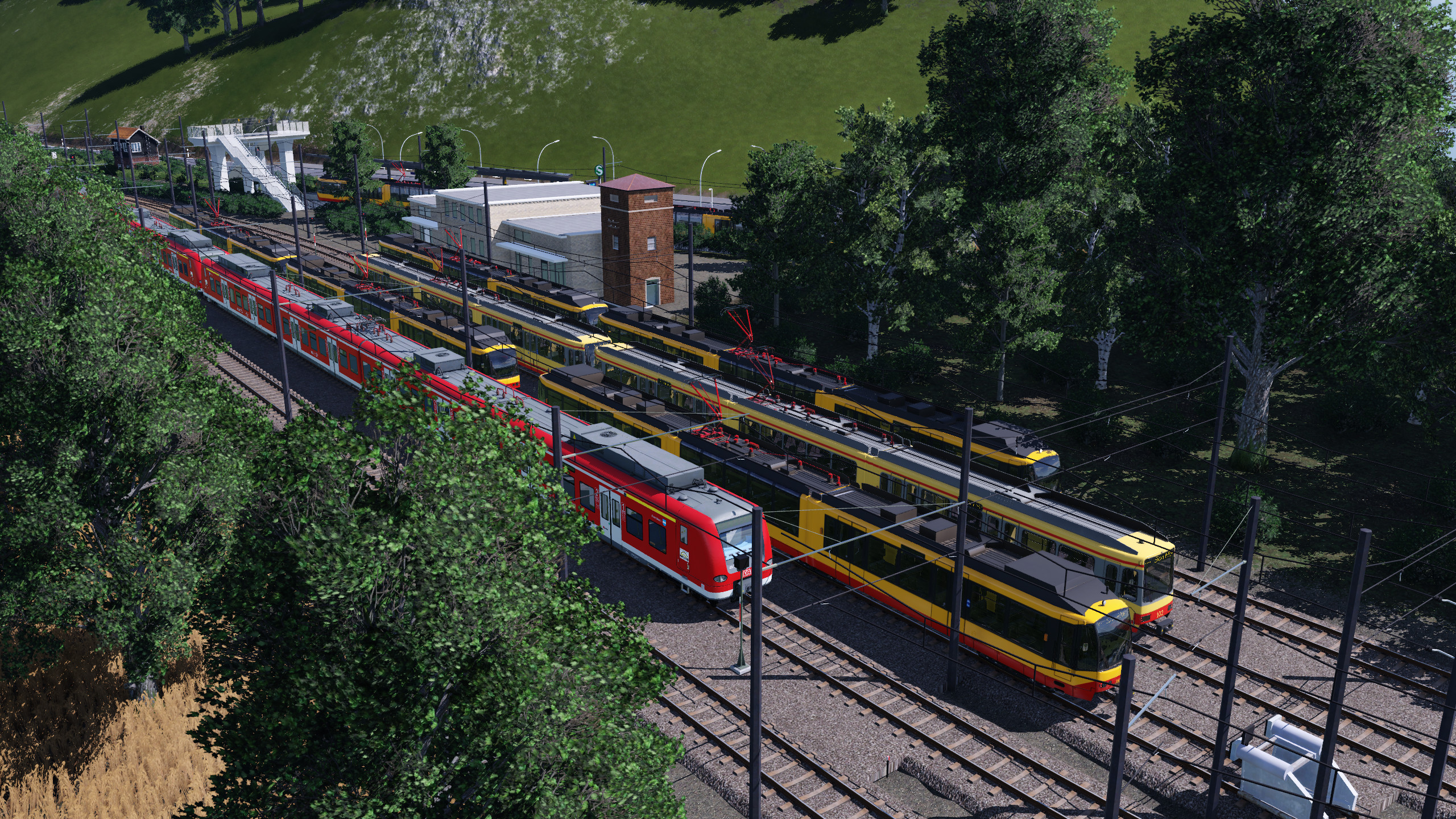 kleine S-Bahn Wendeanlage und Abstellung