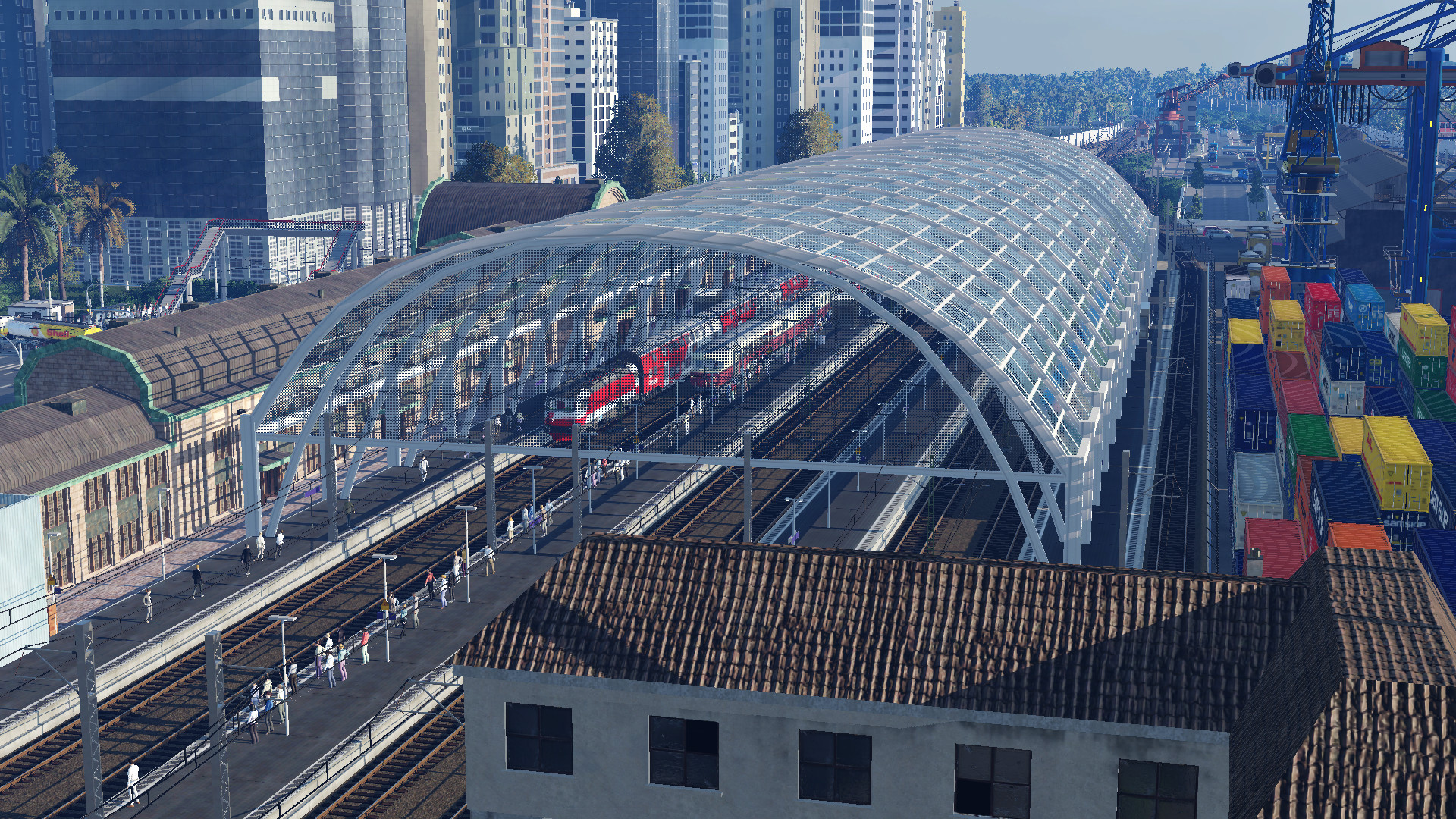 Blick in den Bahnhof