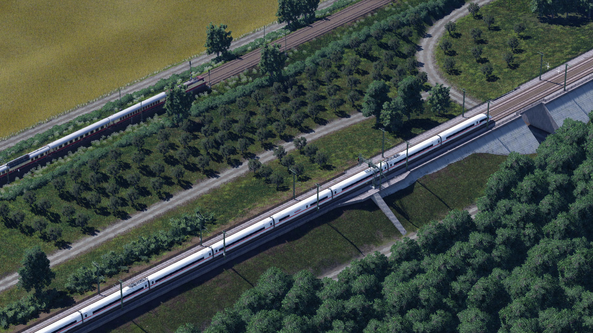 Schnellfahrstrecke im Bau
