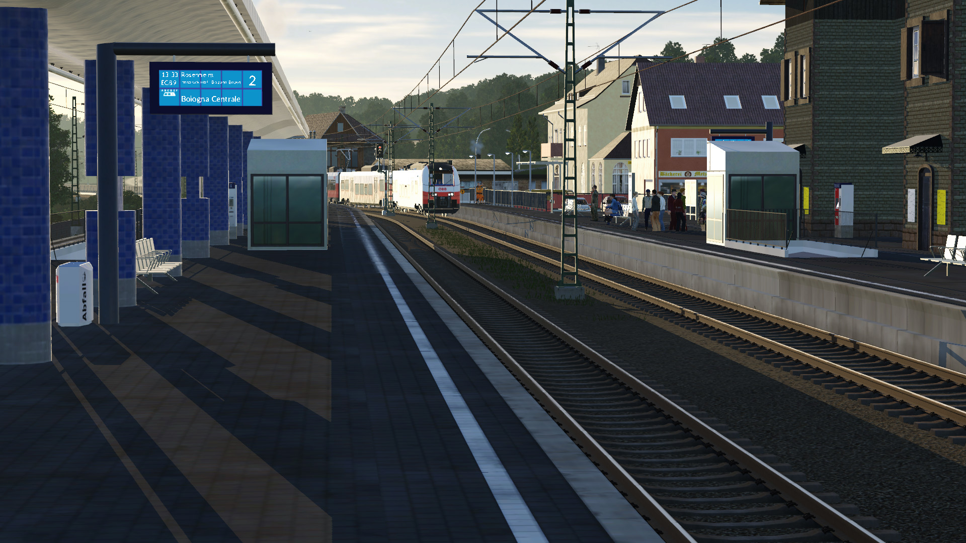 Morgens am Bahnhof