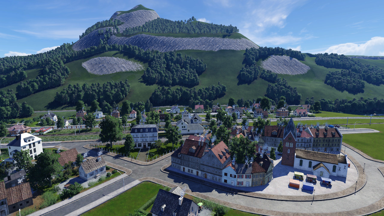 Mindelwald, Kleine Stadt Mit Schmalspurbahnhof(Noch nicht fertig)