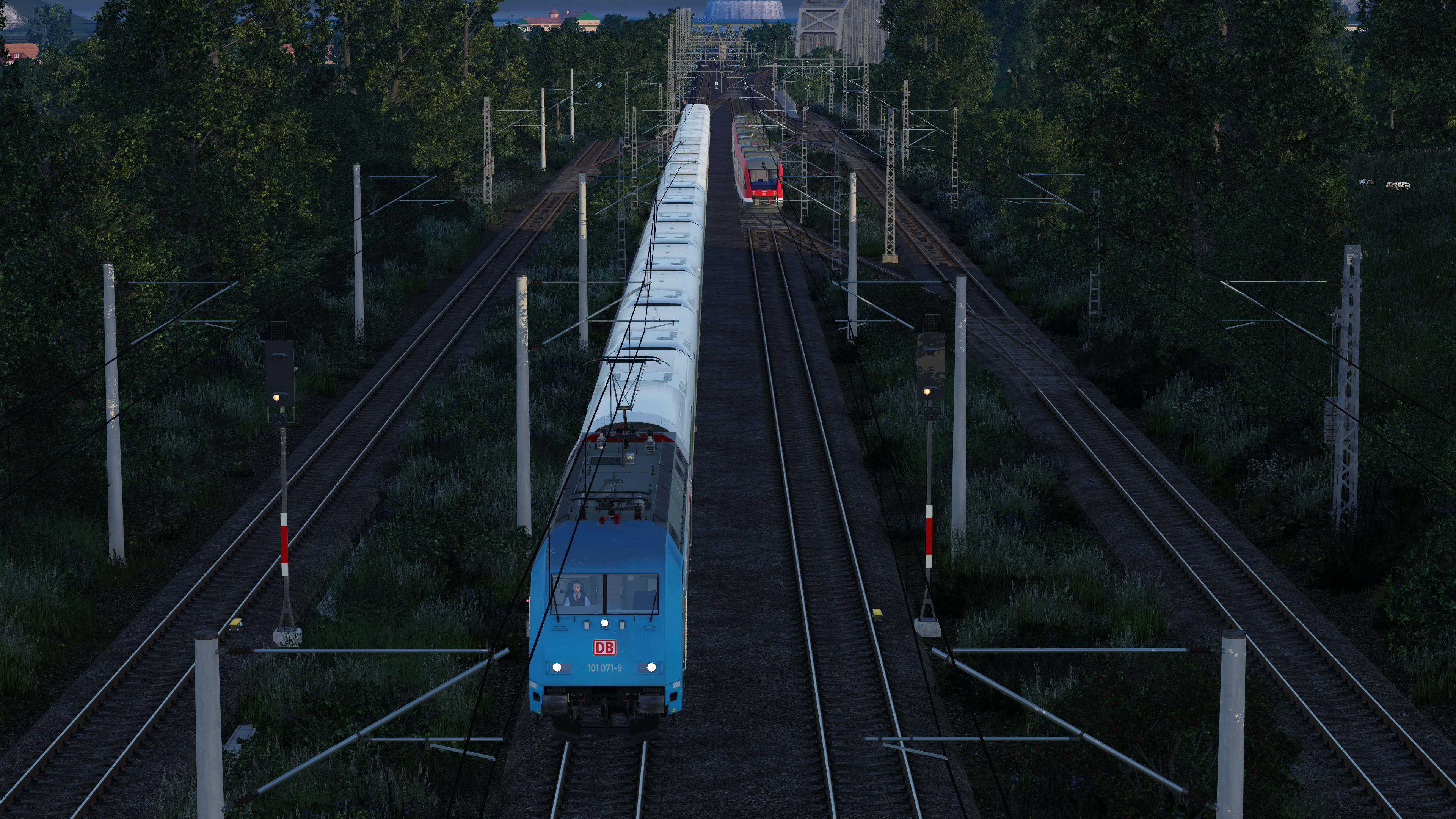 Abendliches Trainspotten