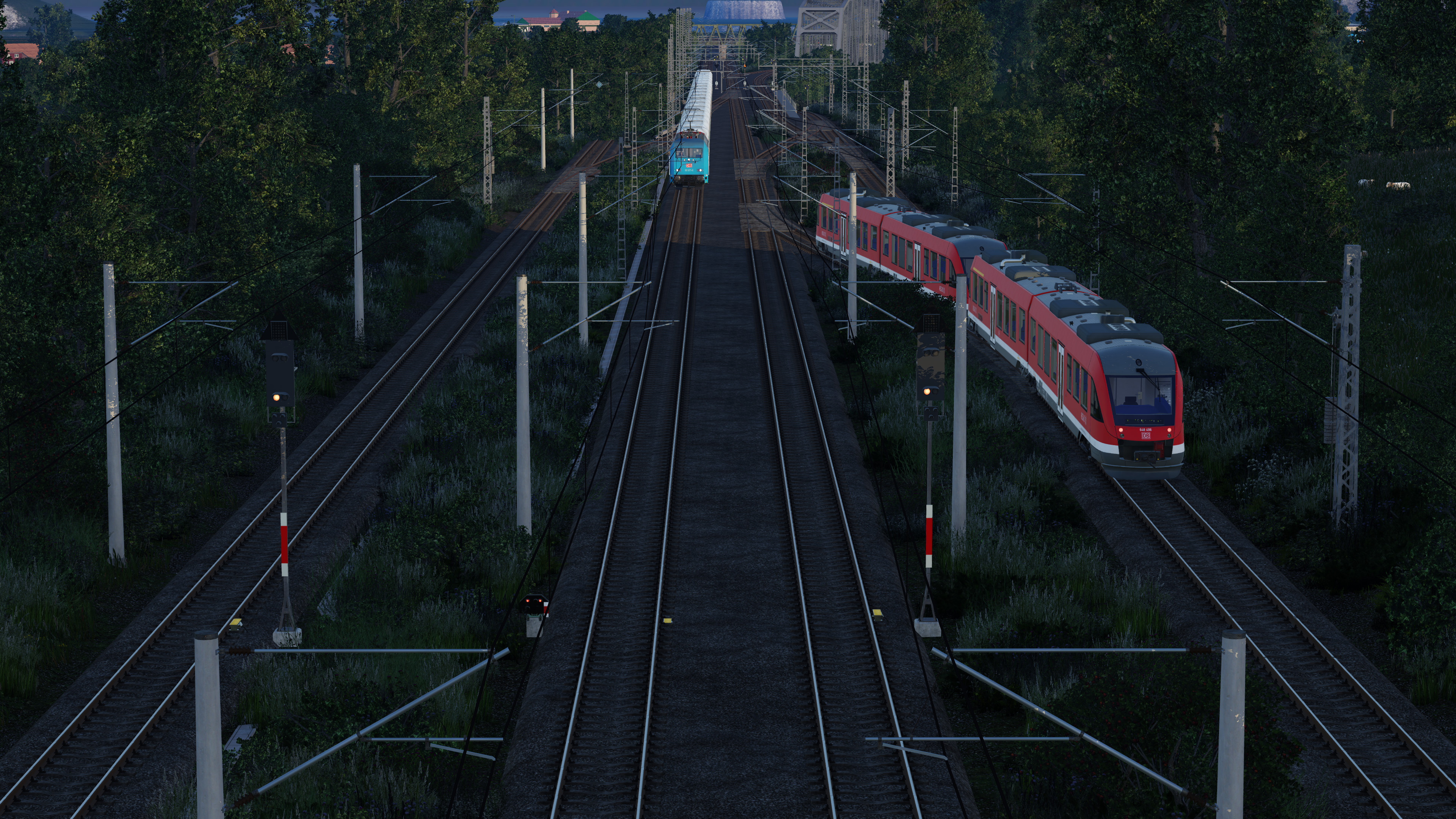 Abendliches Trainspotten