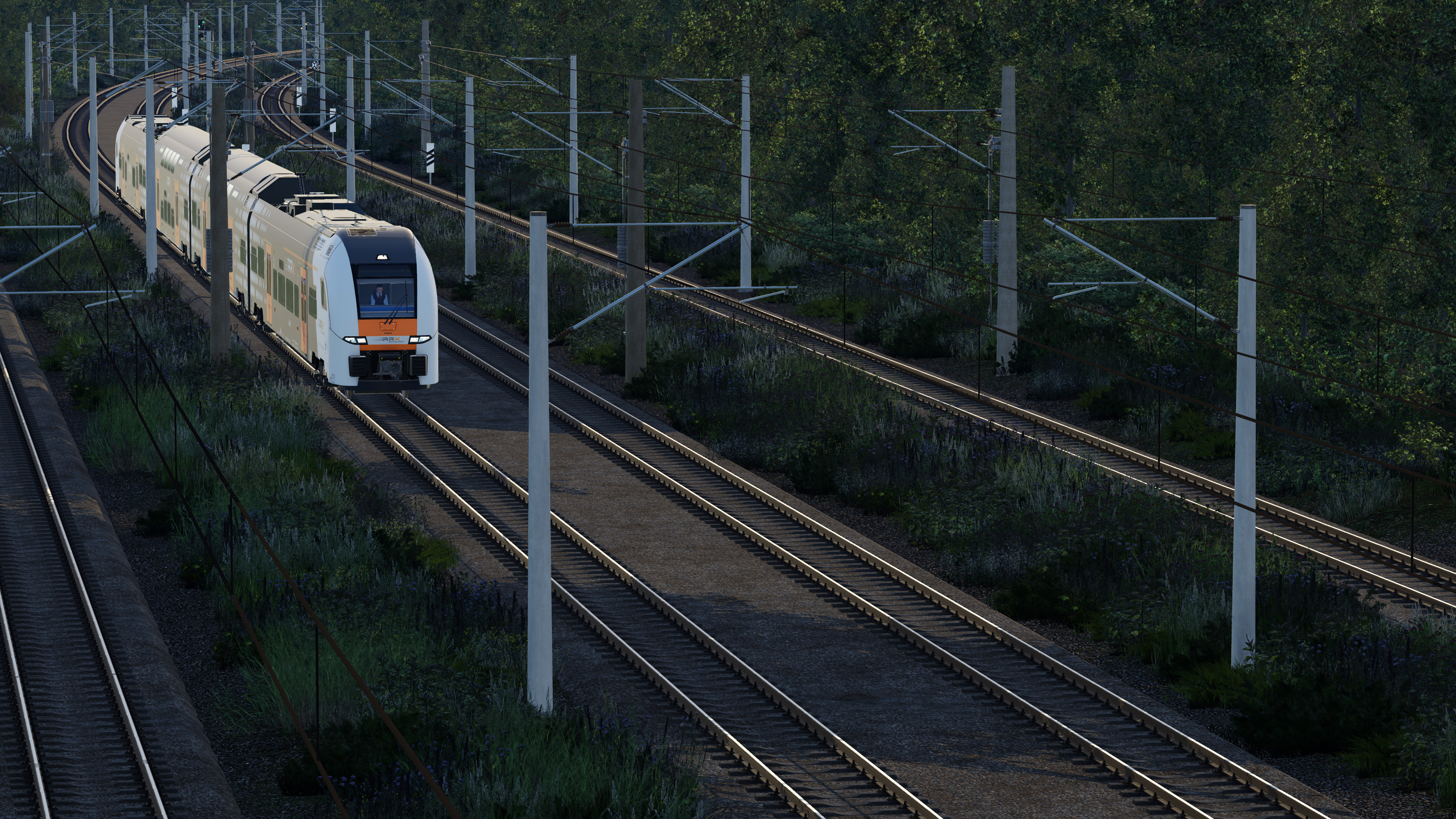 Abendliches Trainspotten