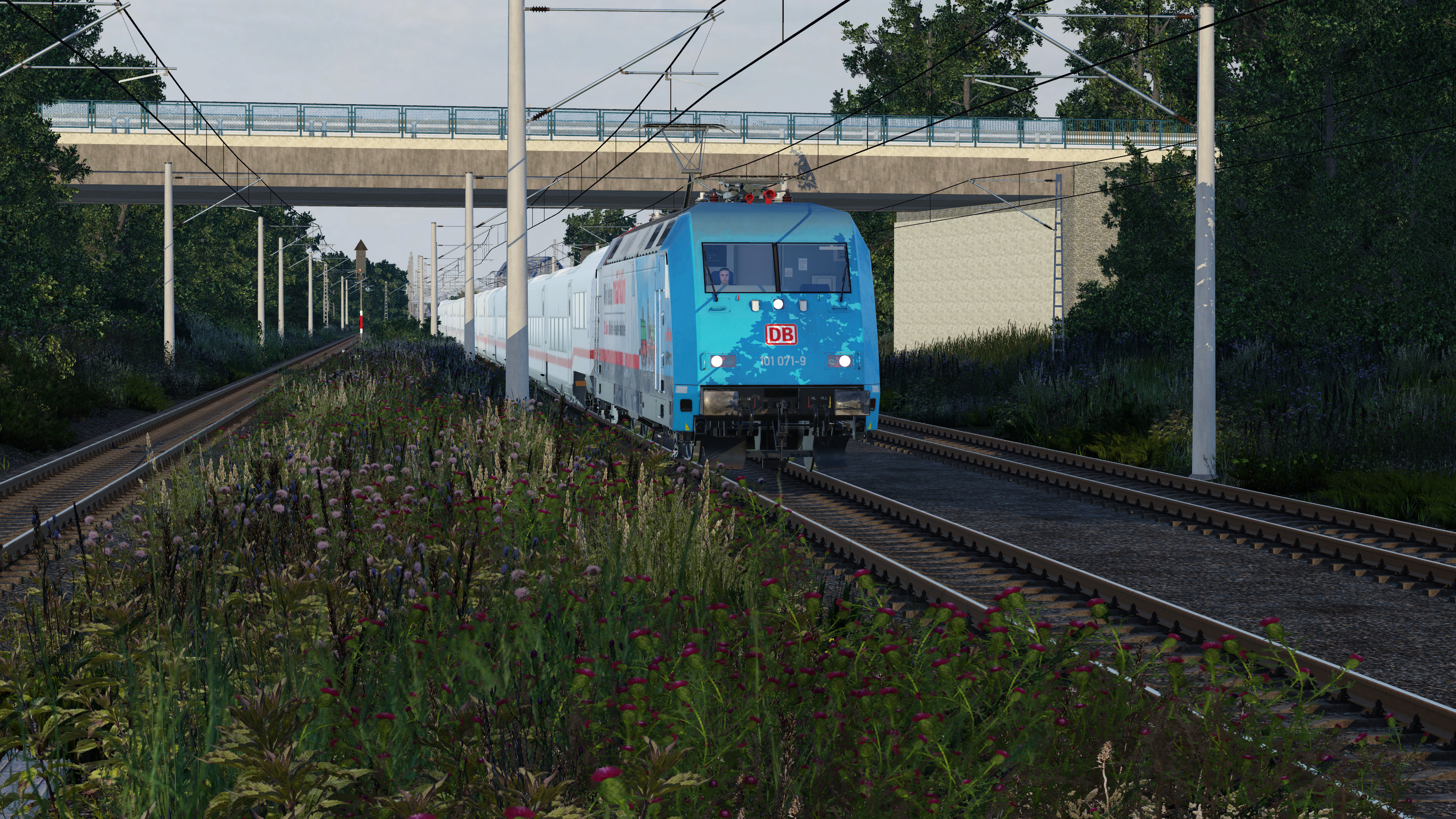 Abendliches Trainspotten