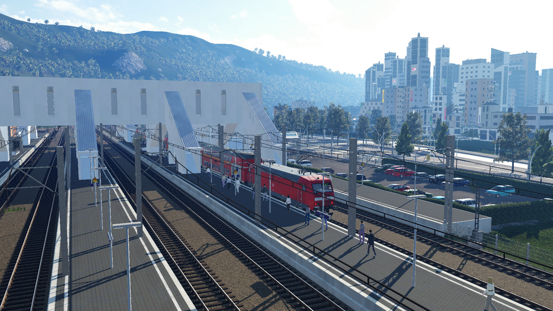 Einfahrt des Regios