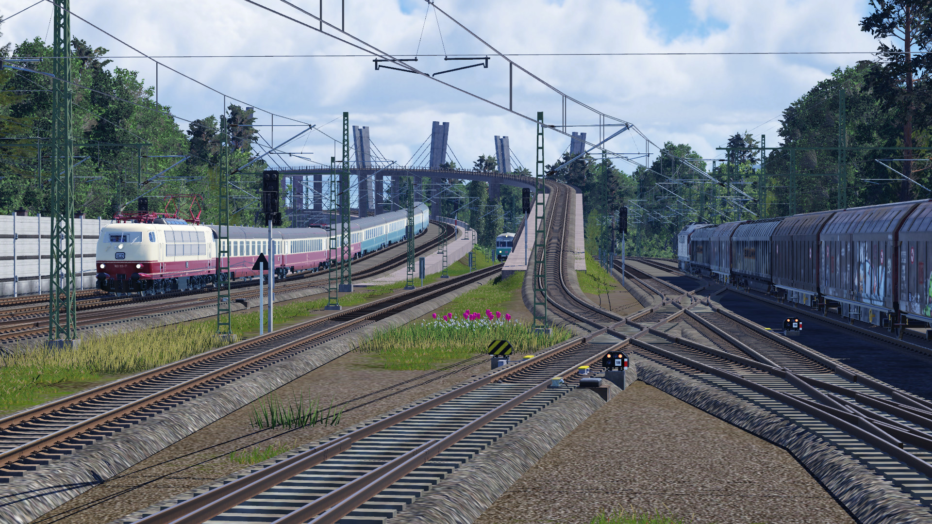 103er im Bahnhofsvorfeld
