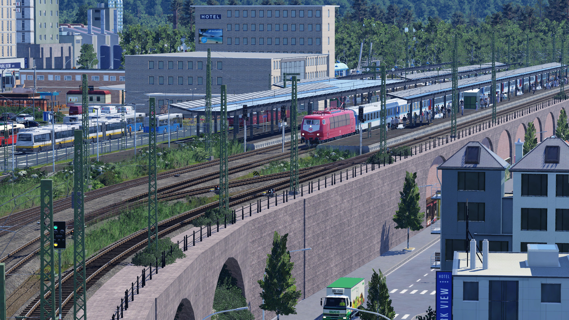 Die neue orientrote 103er zum ersten Mal in Obernhausen