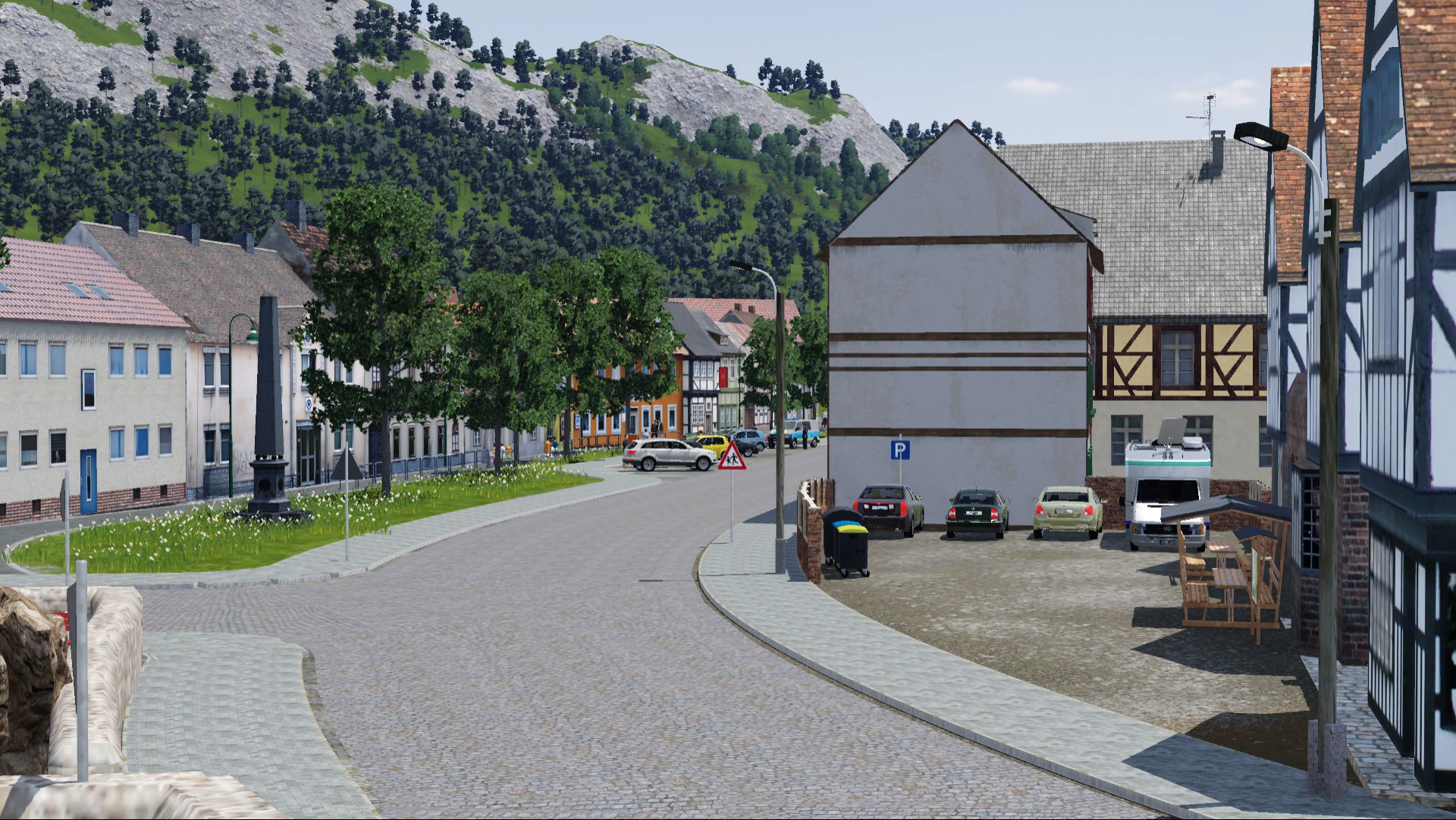 Blick vom Gemeindehaus