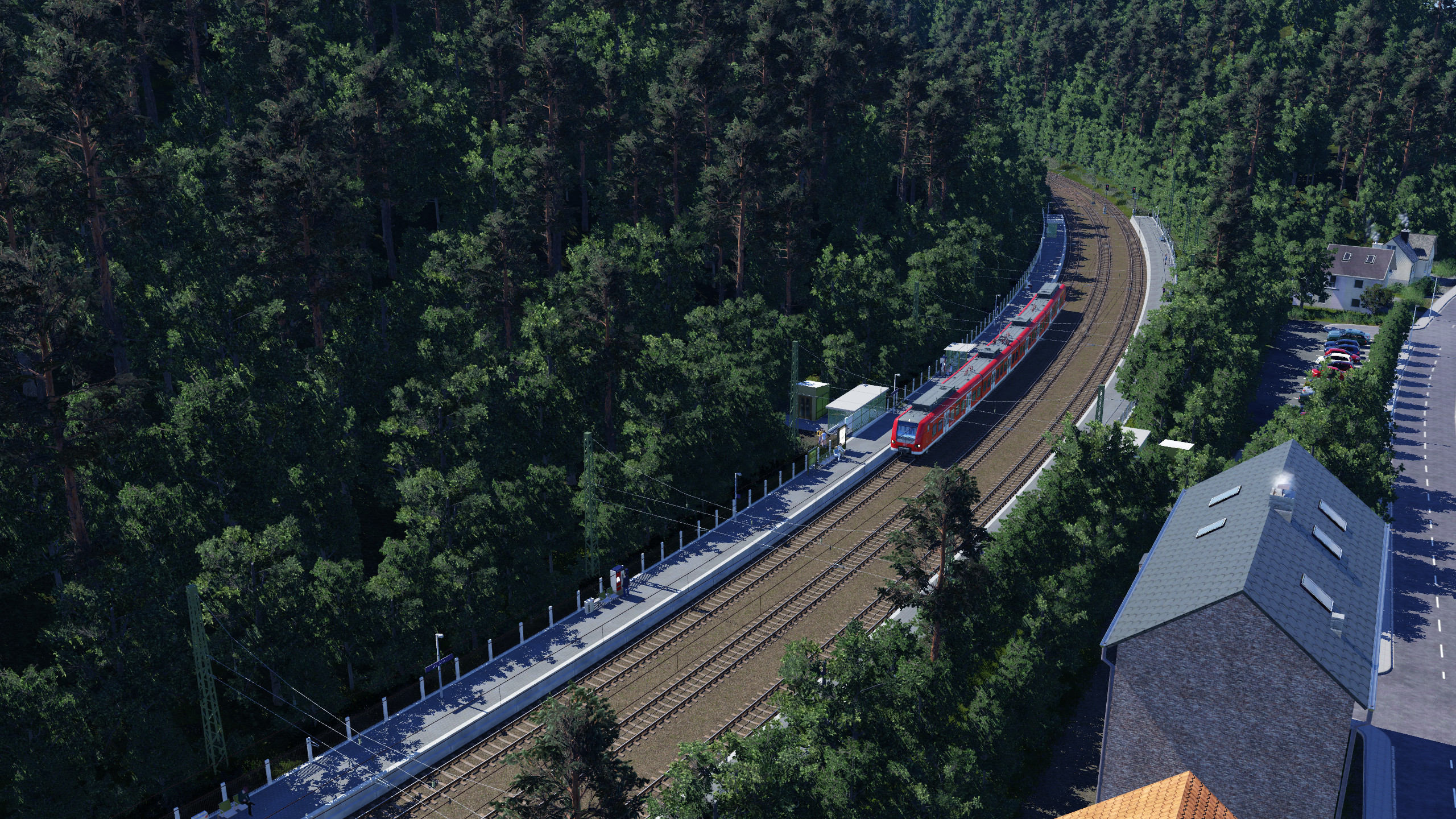 S-Bahn Haltepunkt Weidental im Pfälzer Wald(fiktiv)