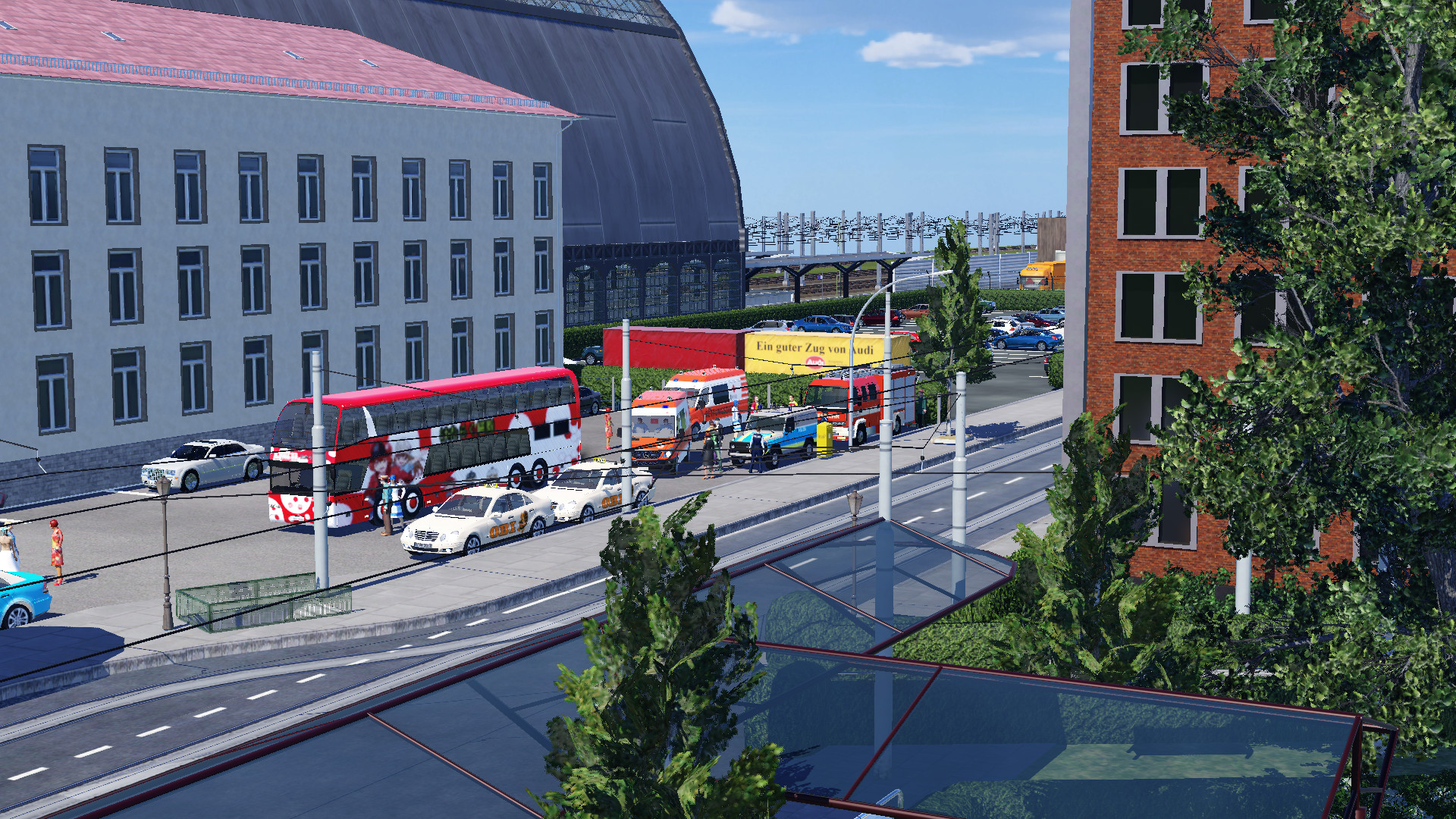 Action am Bahnhof