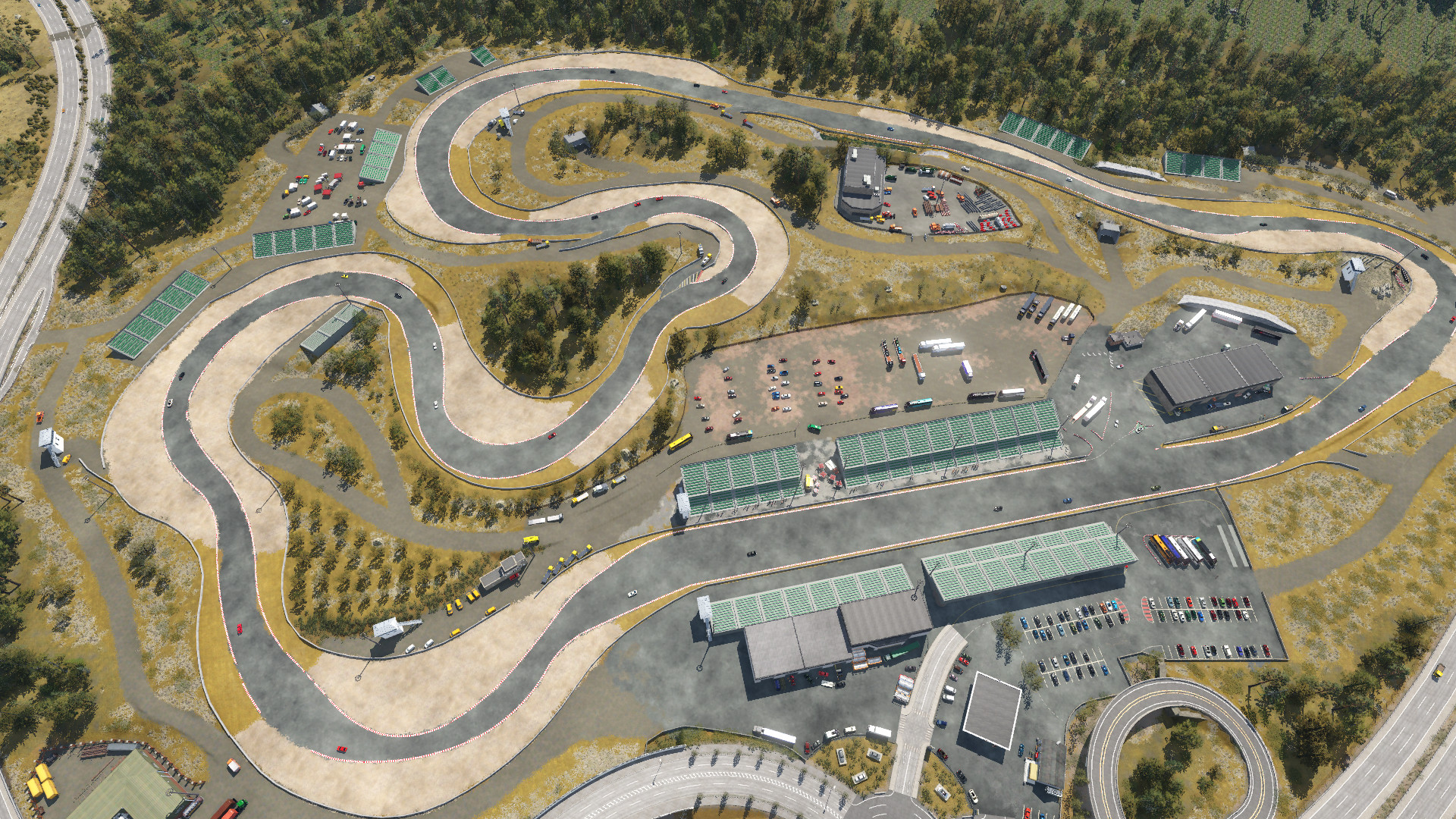 El primer intento de hacer un circuito realista y funcional en Transport Fever 2 (Foto 1)
