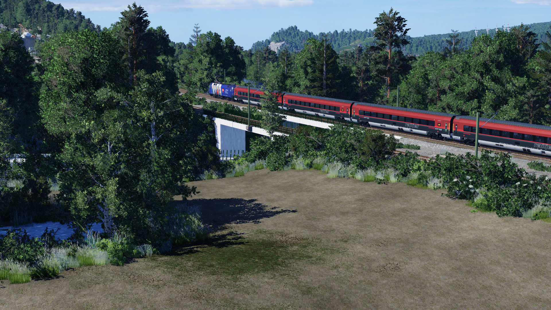 An der Schnellfahrstrecke