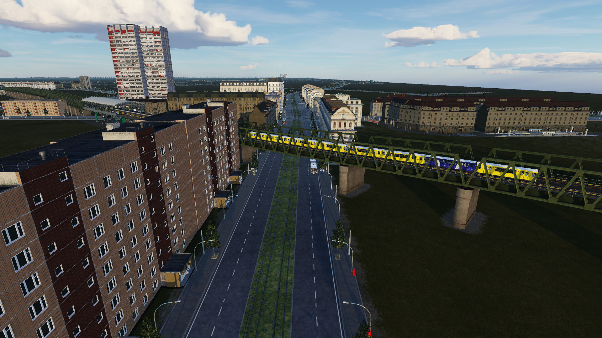 U-Bahn im Gebiet Allee der Kosmonauten