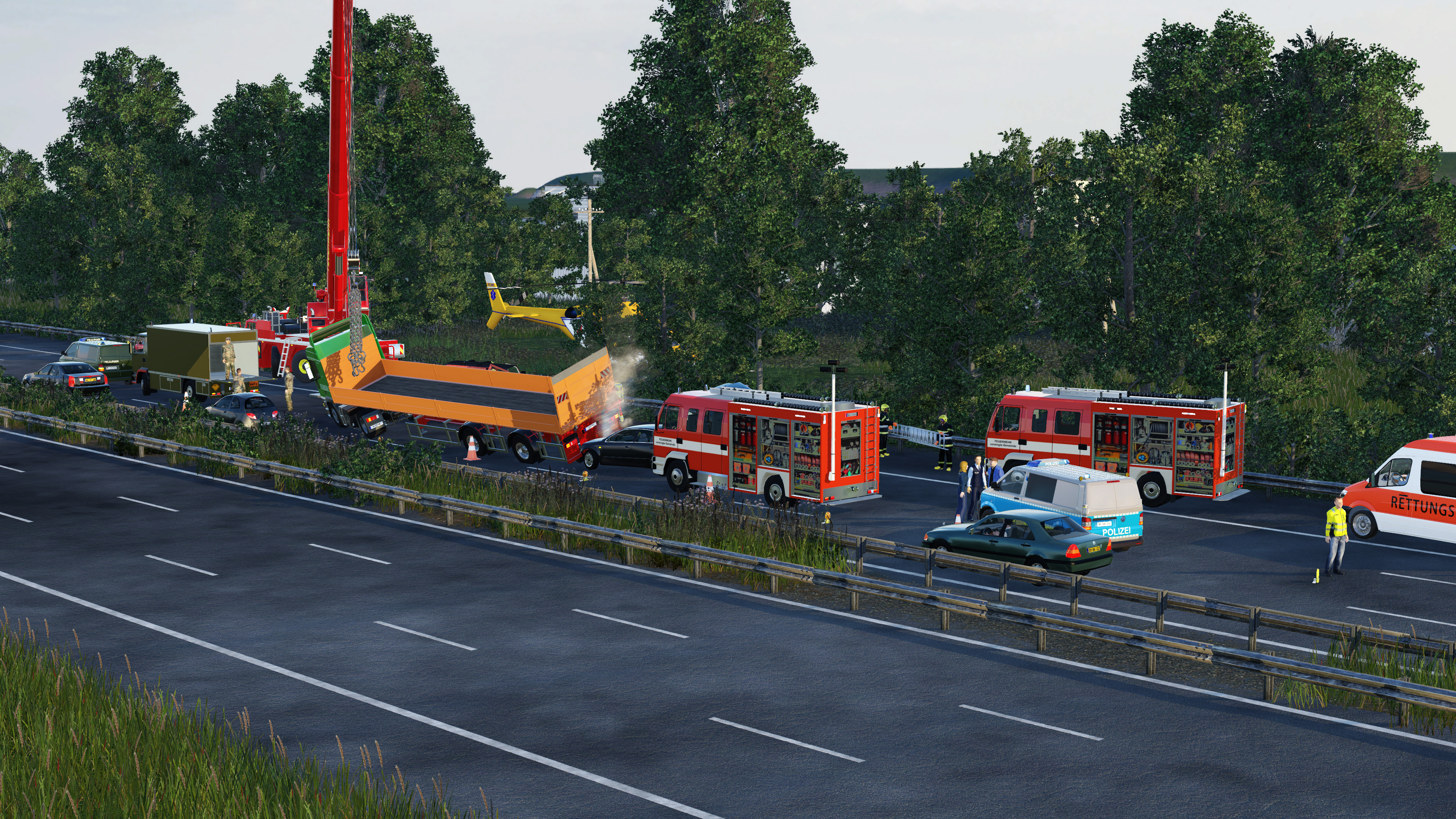 VU auf der BAB48 Fahrtrichtung Bad Werzach