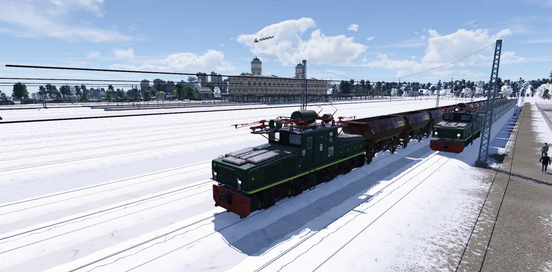 Die Kohlebahn bringt Briketts.