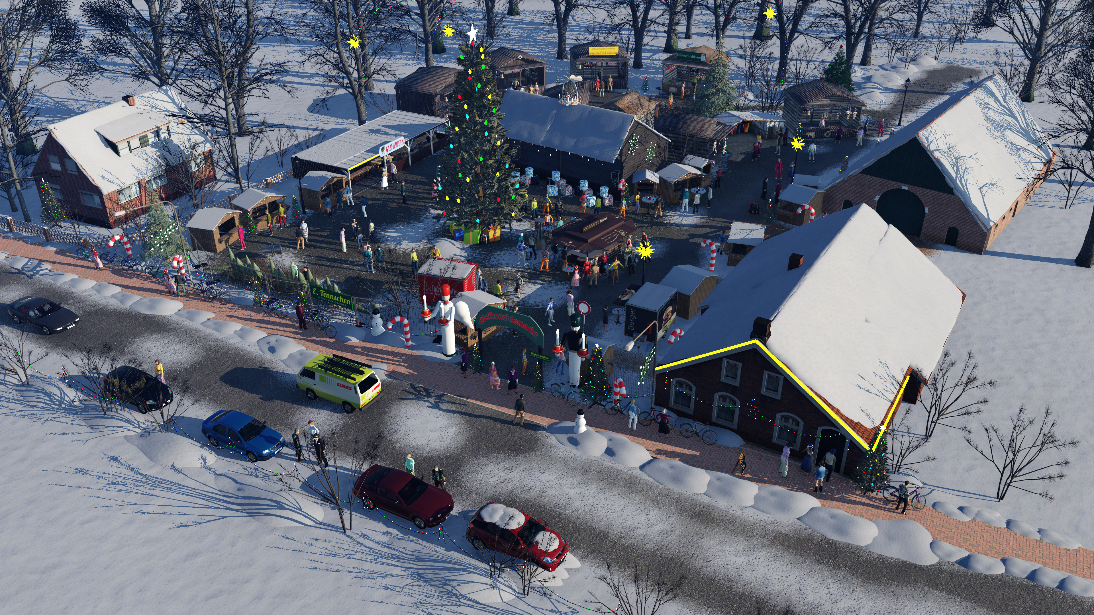 Bild zum 1. Advent 🕯️ : Kleiner Weihnachtsmarkt im Dorf..