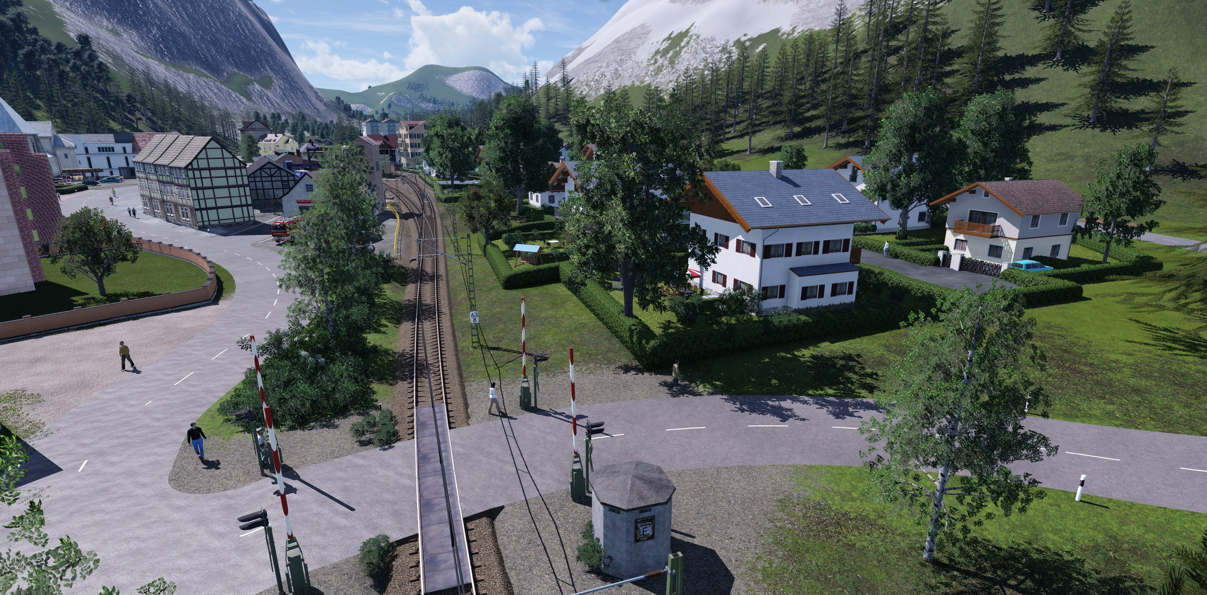 EIn kleiner Bahnhof kurz vor Garmisch