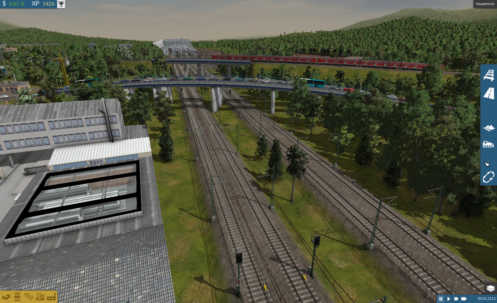 Sicht auf den Bahnhof Sachsenhagen