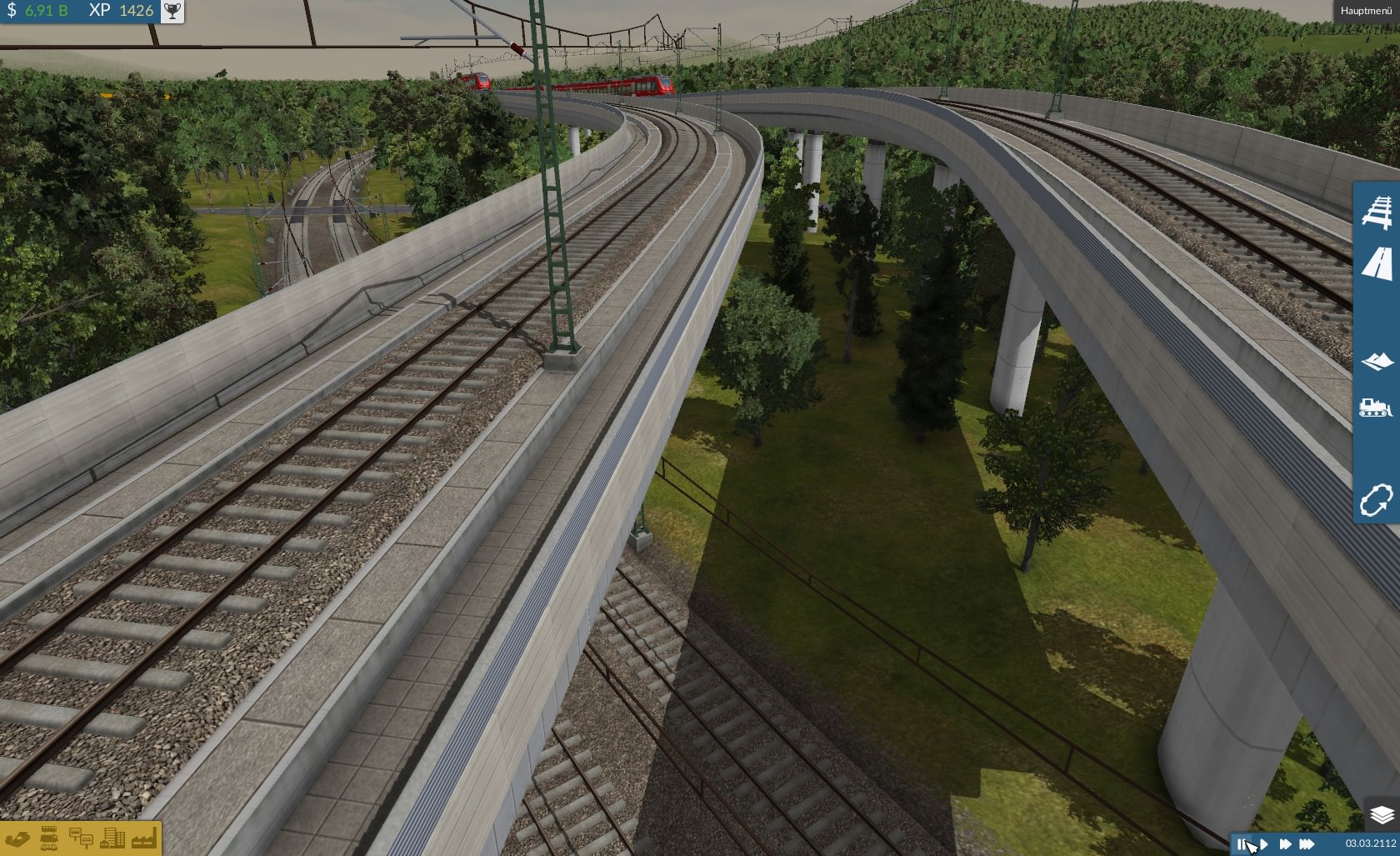 S-Bahn überquert die Strecke des IC2000