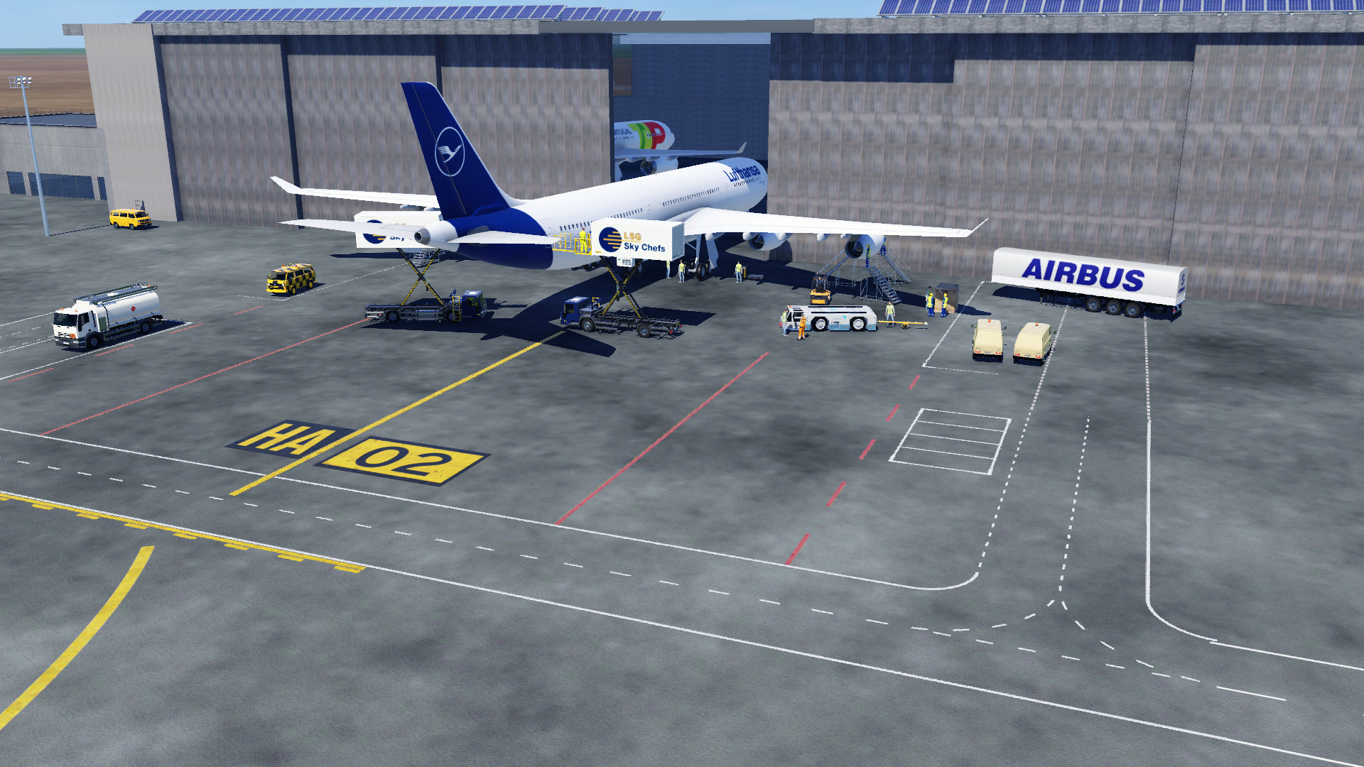 Airport DER - Hangar 02 volle Auslastung