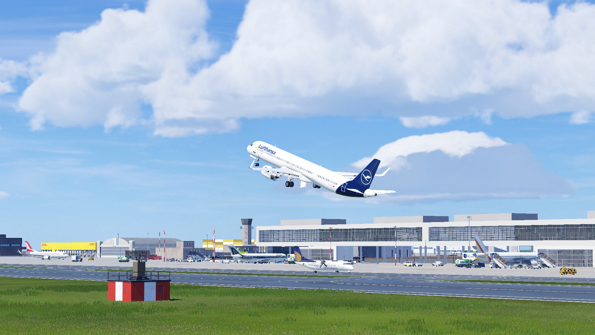 Airport DER - Planespotting (Blick auf Terminal 2)