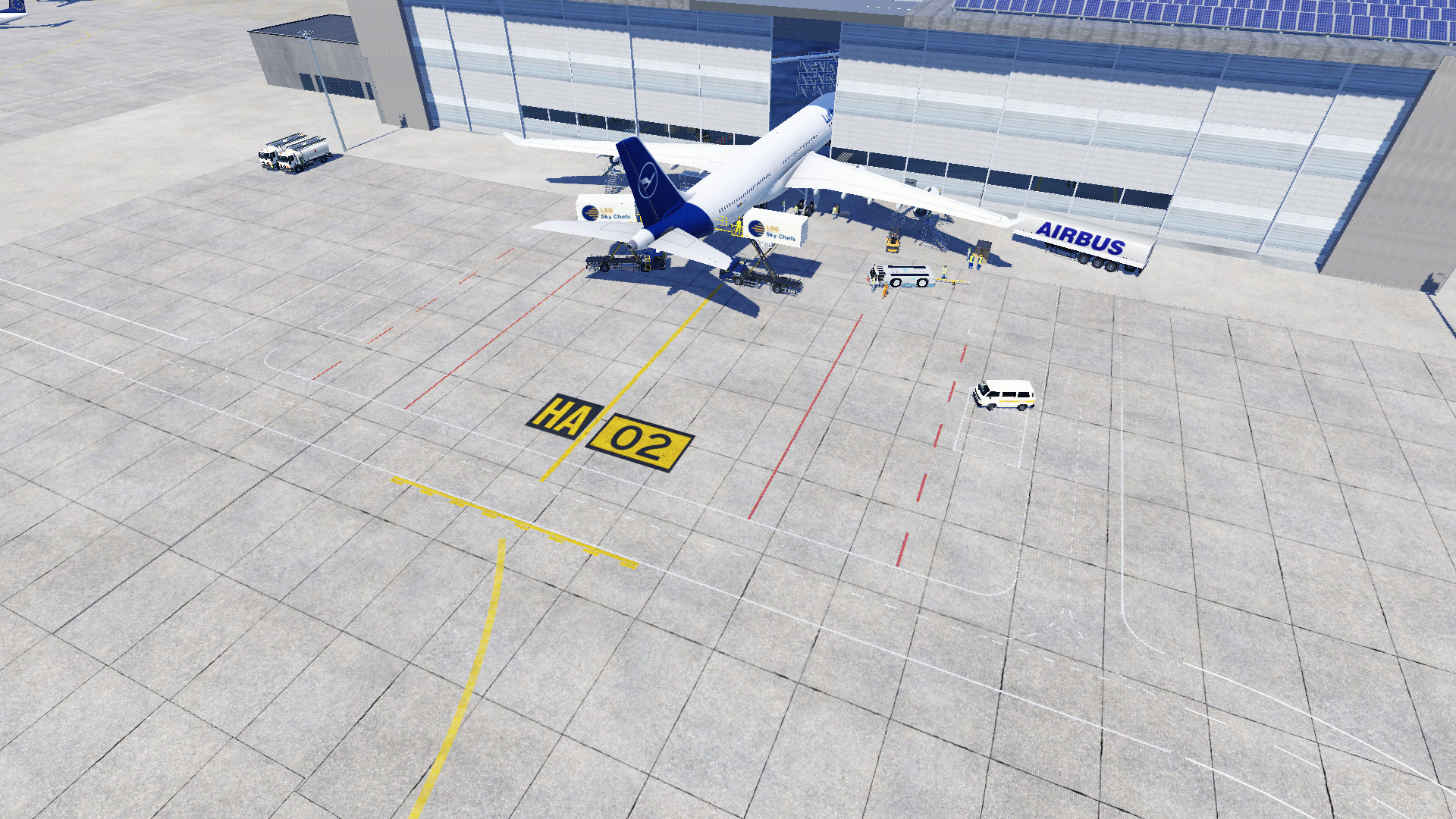 Airport DER - Änderung des Hangar Vorfeldes