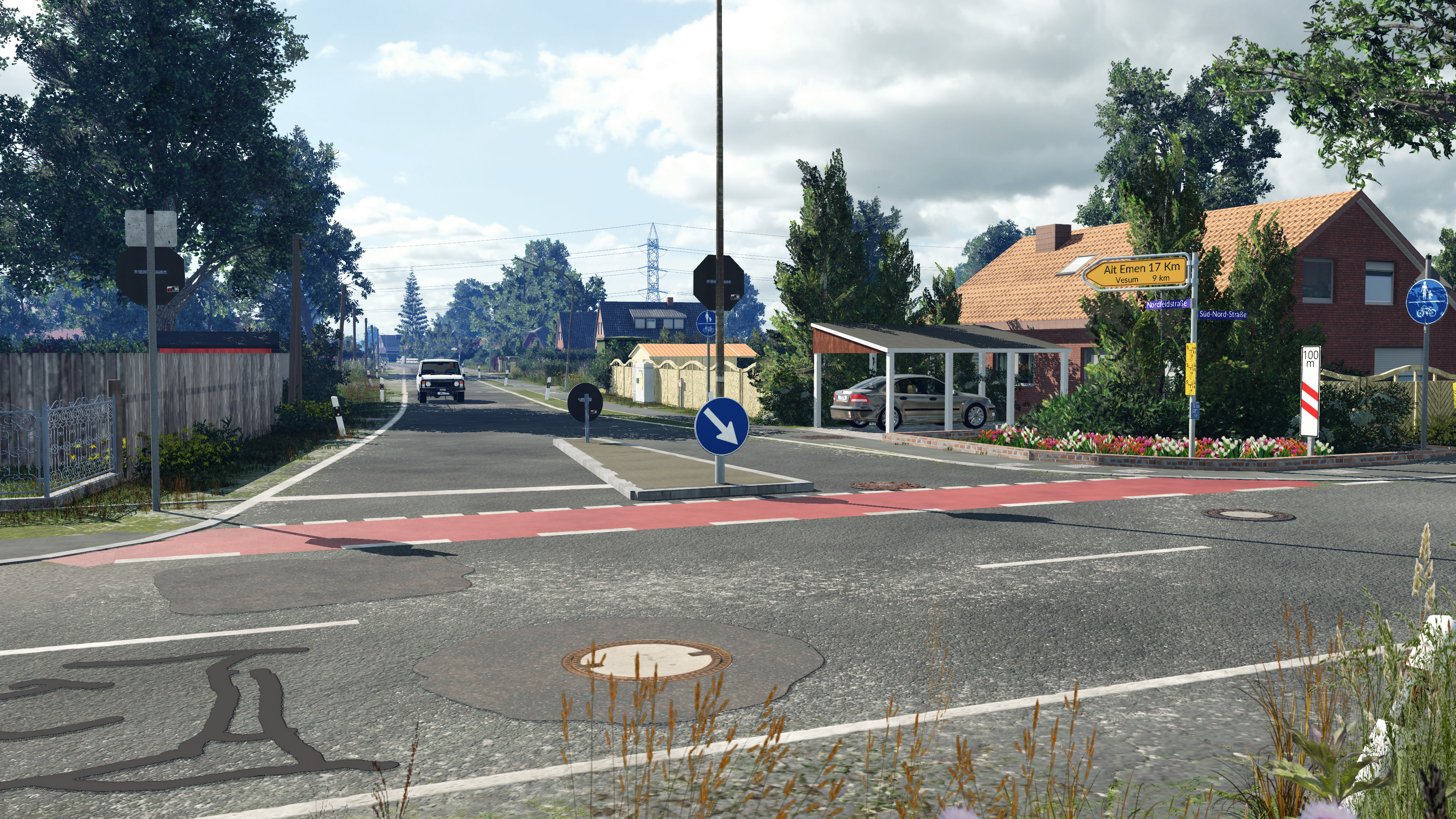 Blick in die Nordfeldstraße...