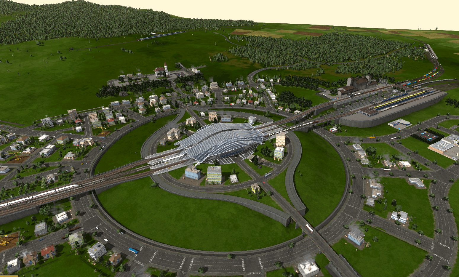 Hochbahnhof und Zweiteiliger Güterbahnhof 1