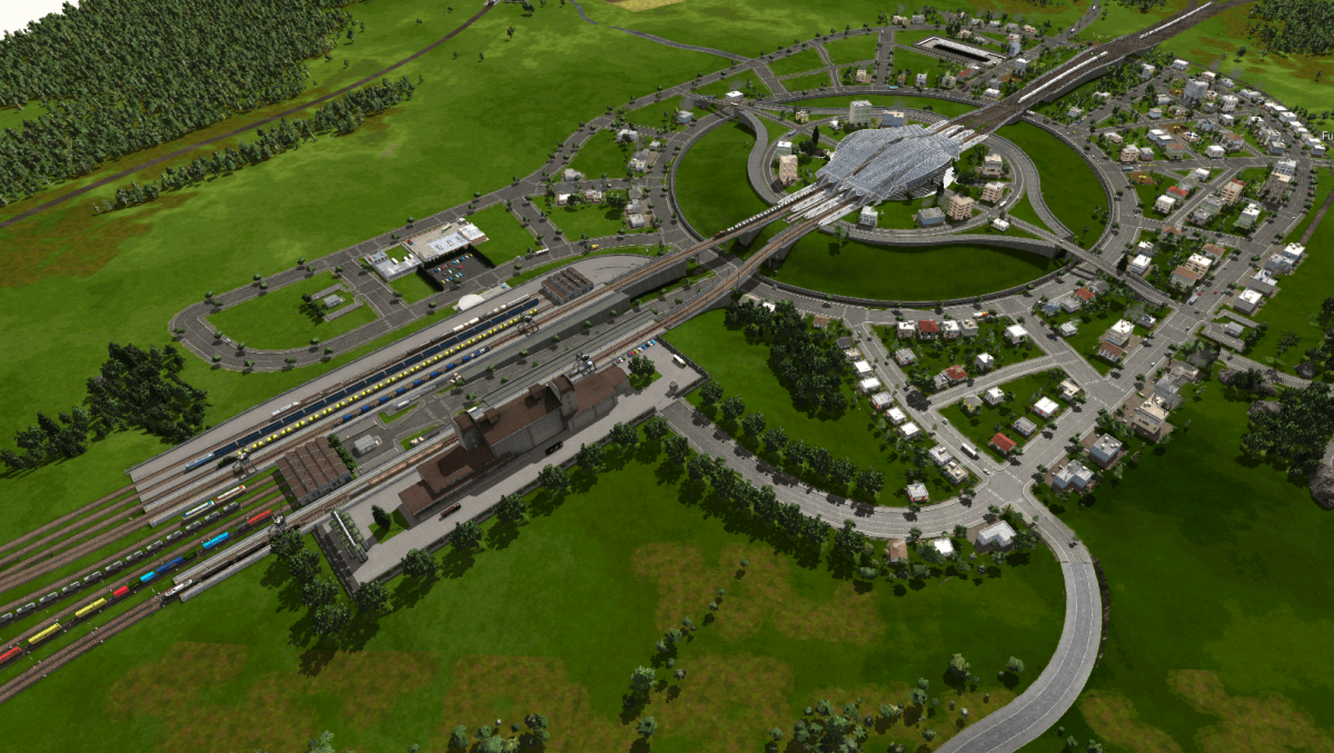 Hochbahnhof und Zweiteiliger Güterbahnhof 2