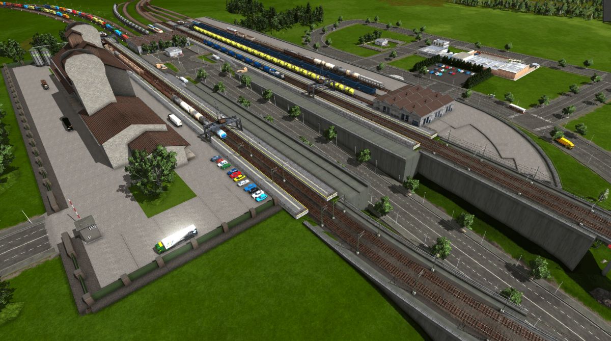 Zweiteiliger Güterbahnhof 2